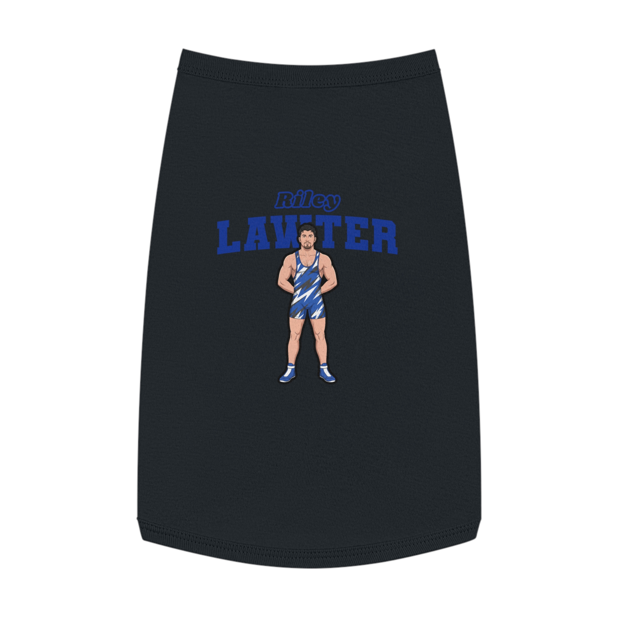 Pet Tank Top — character_name_arch in Black