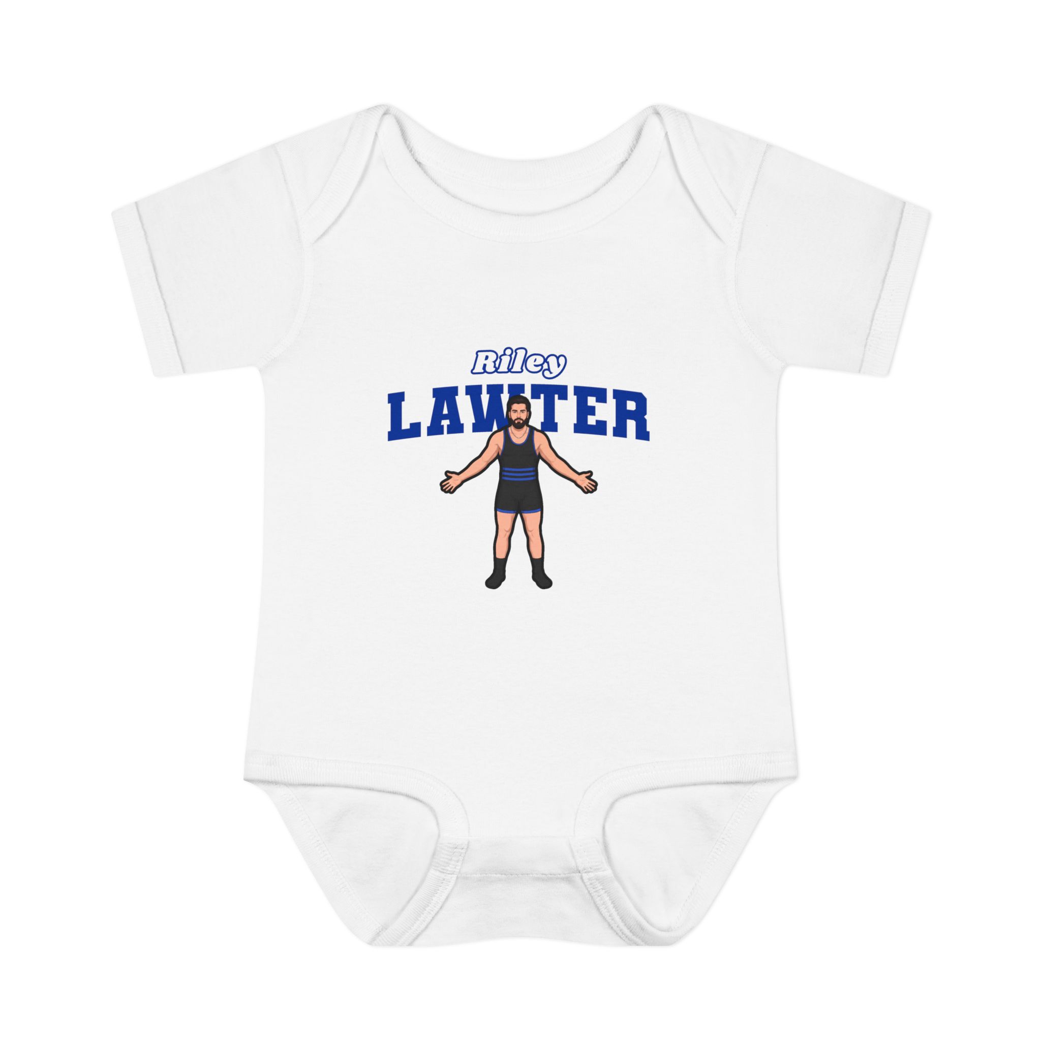 Baby Onesie — character_name_arch in White
