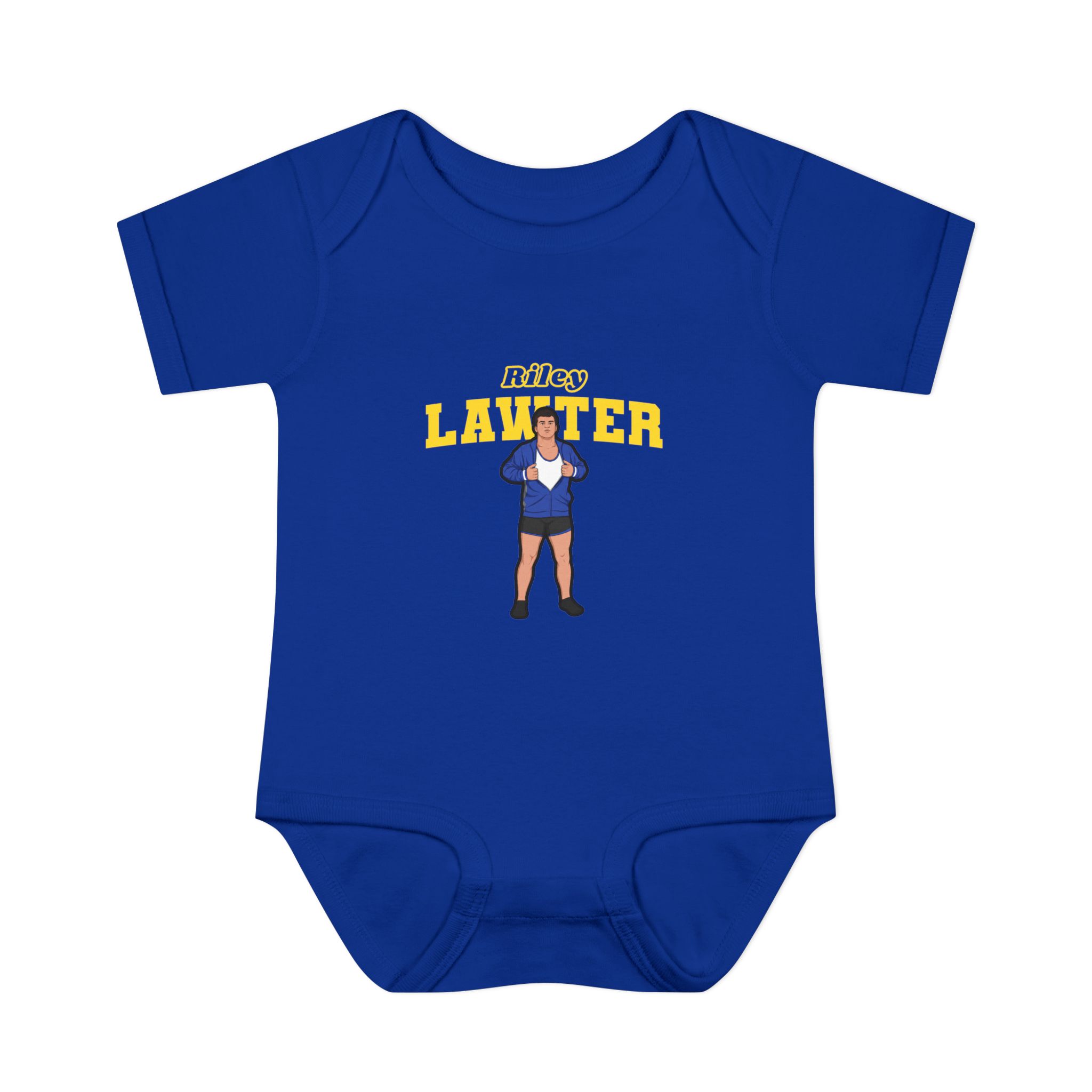 Baby Onesie — character_name_arch in Royal