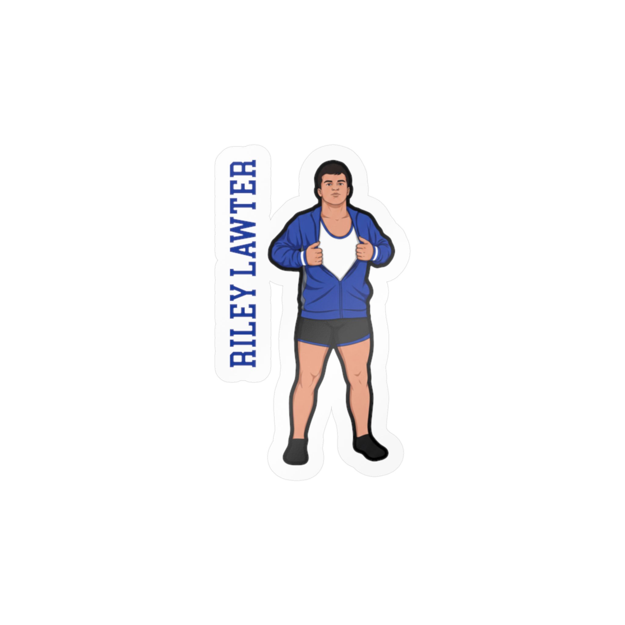 Vinyl Sticker — character_name_vertical in Classic