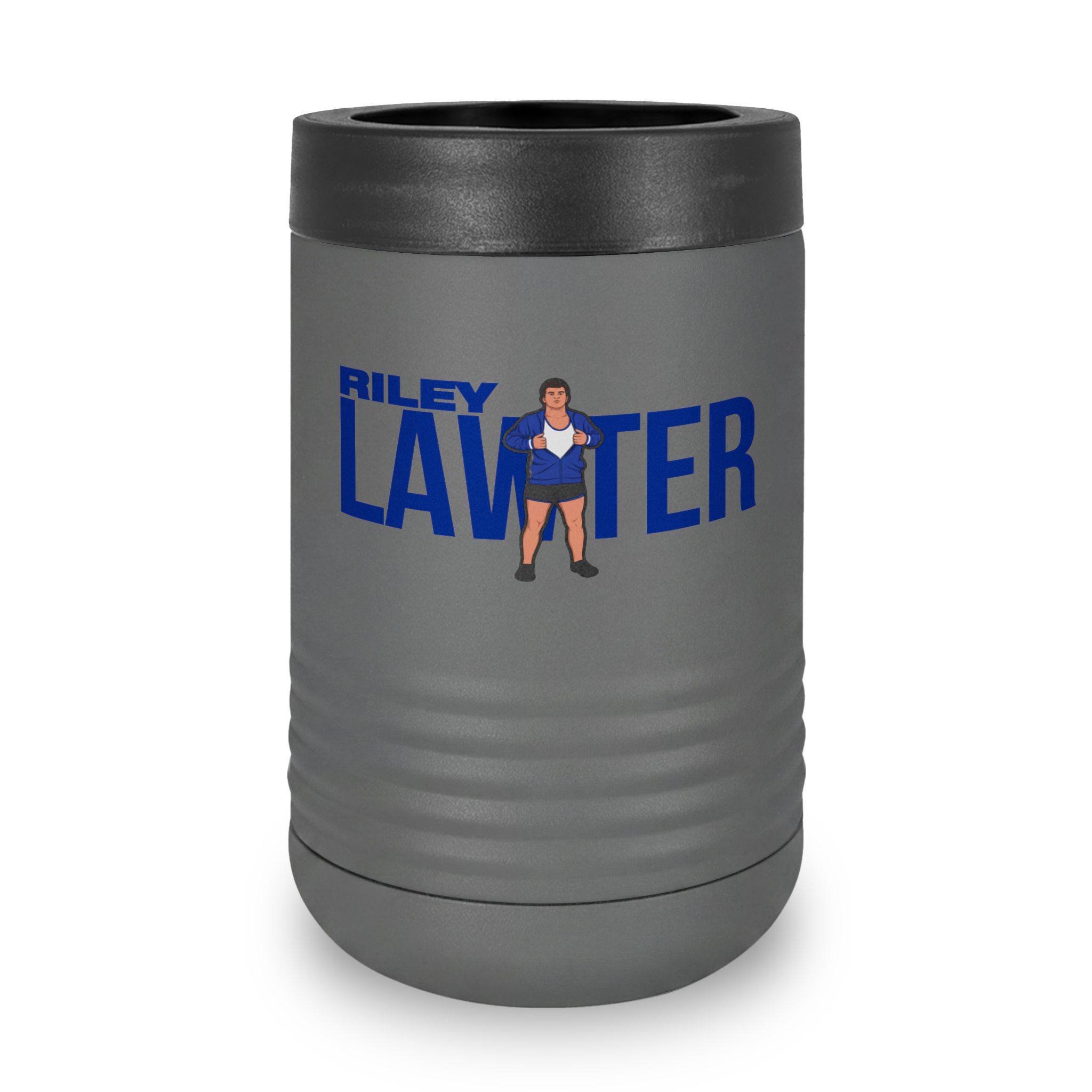 Stainless Can Cooler — character_player_name in Grey