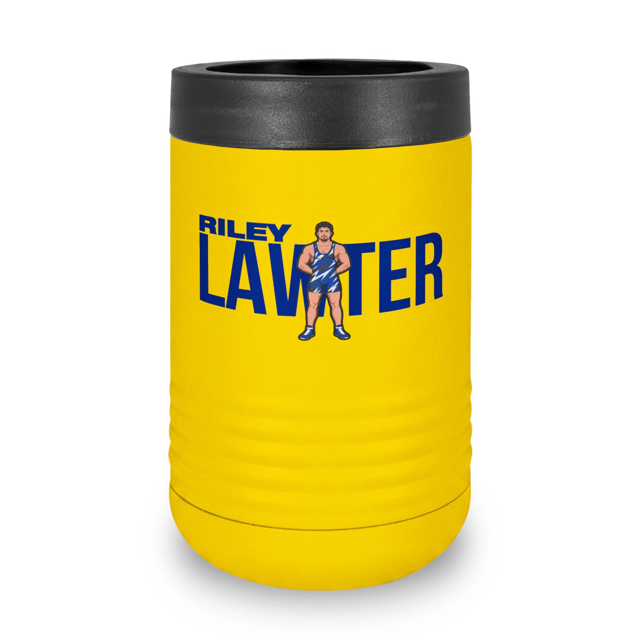 Stainless Can Cooler — character_player_name in Yellow