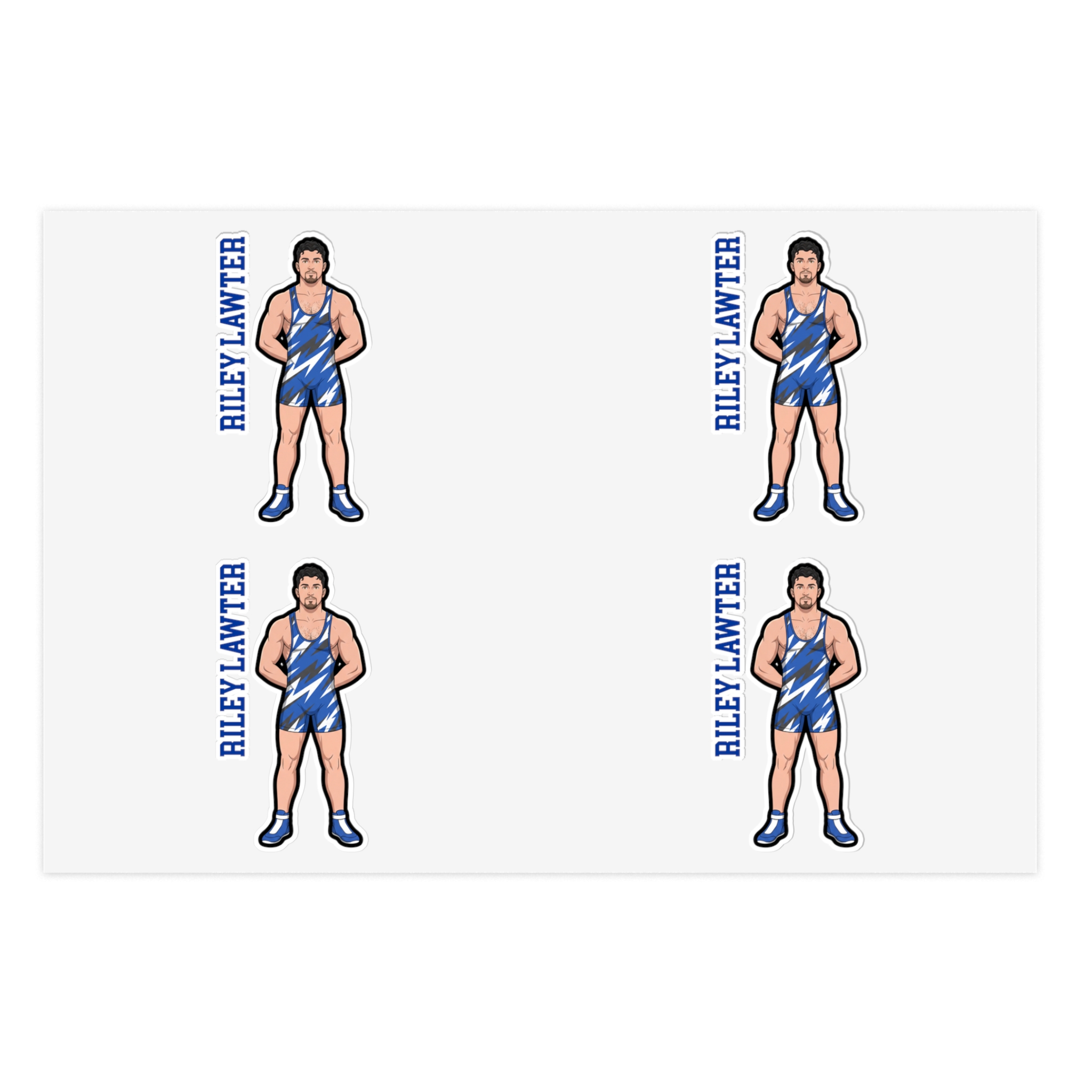 Sticker Sheet — character_name_vertical in Classic