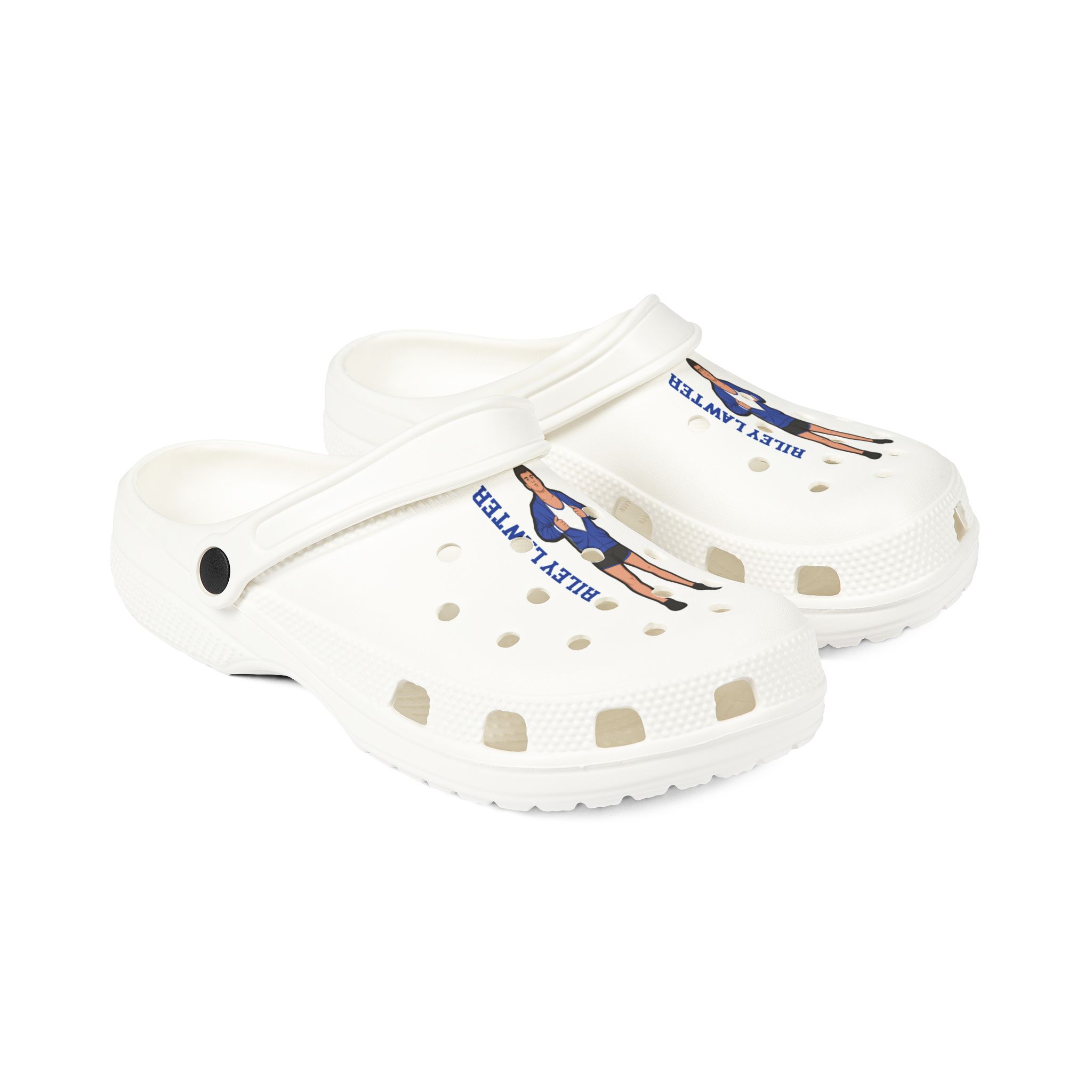 Rubber Clogs — character_name_vertical in White