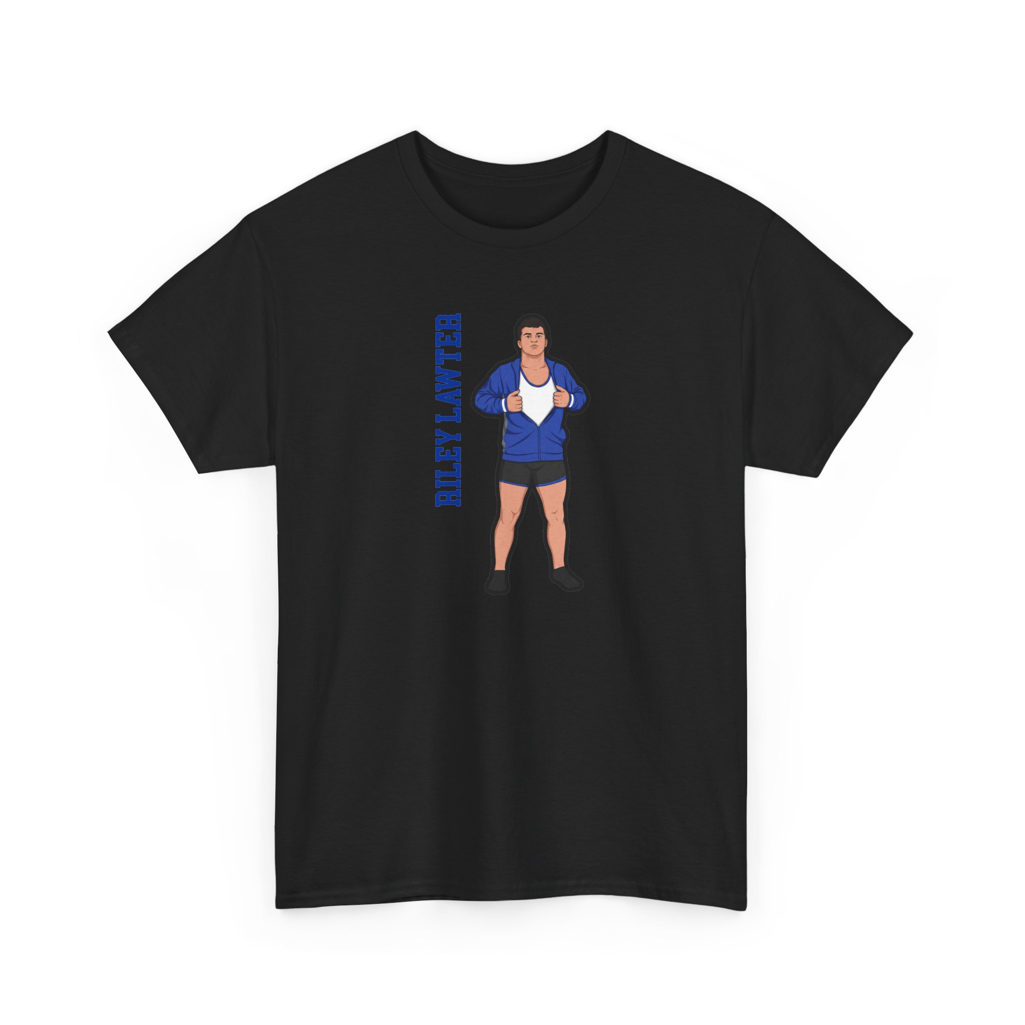 Tee — character_name_vertical in Black