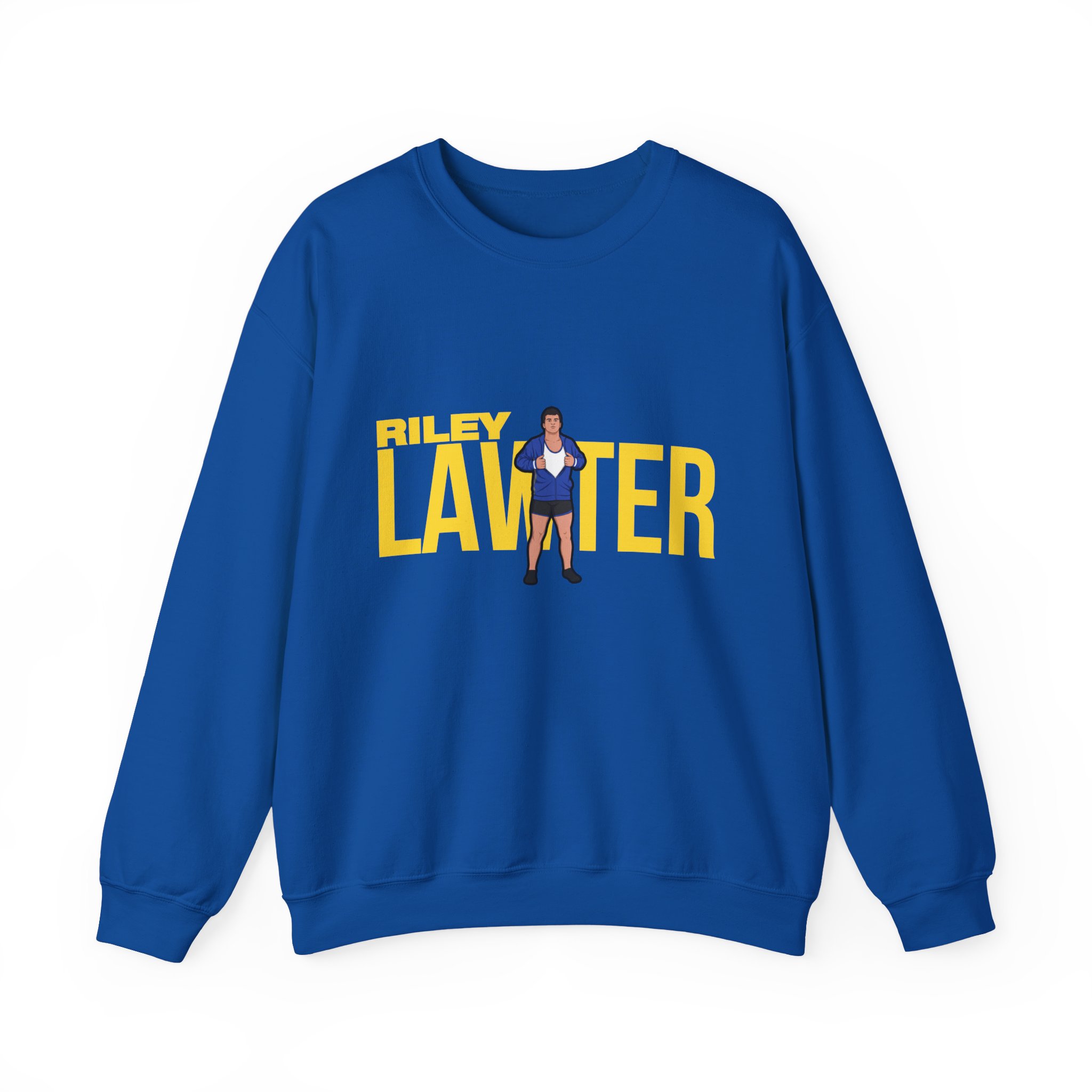Crewneck Sweatshirt — character_player_name in Royal