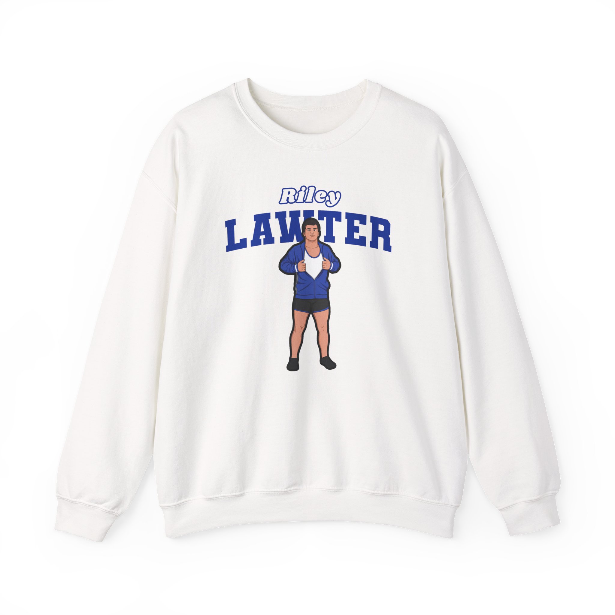 Crewneck Sweatshirt — character_name_arch in White