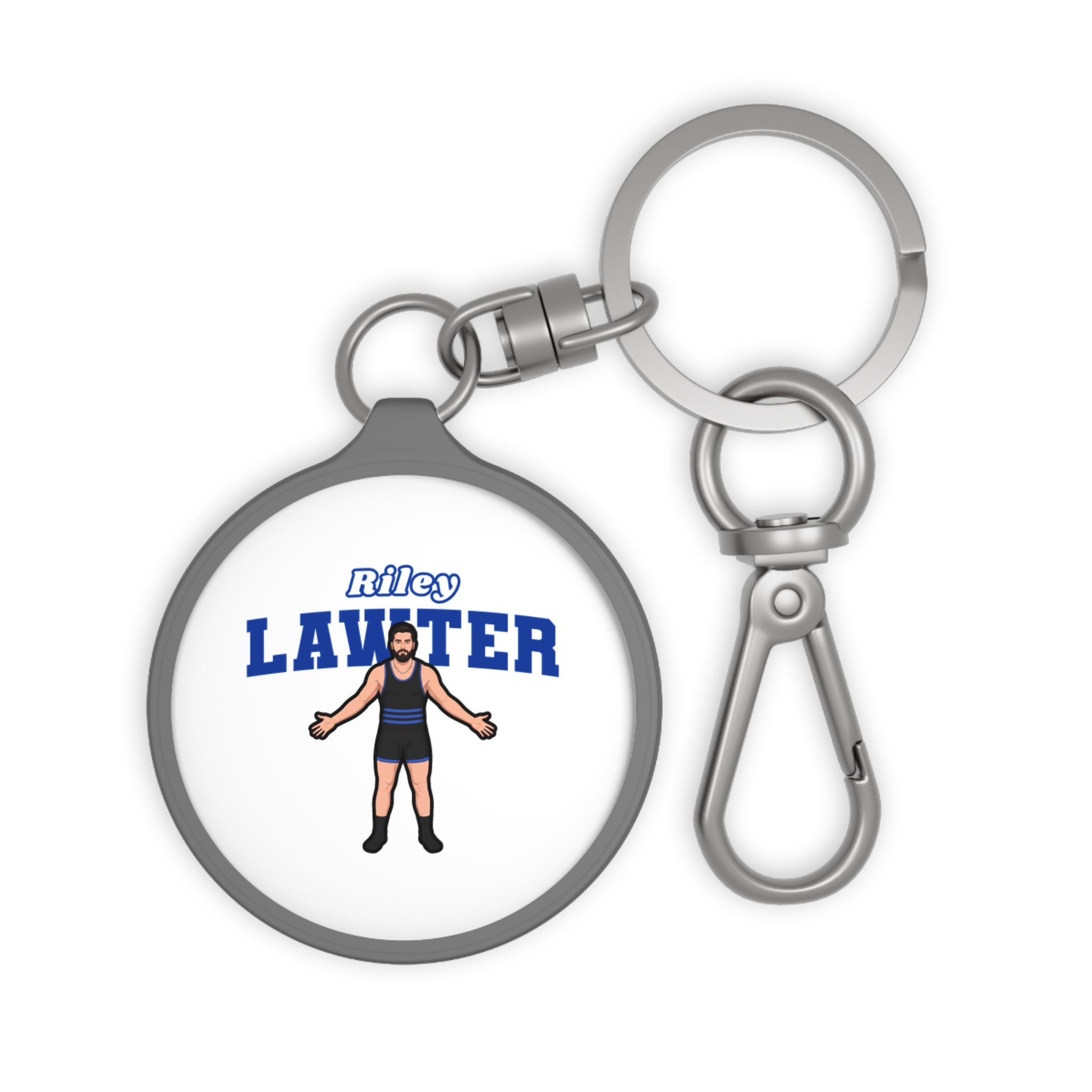 Keychain — character_name_arch in Grey