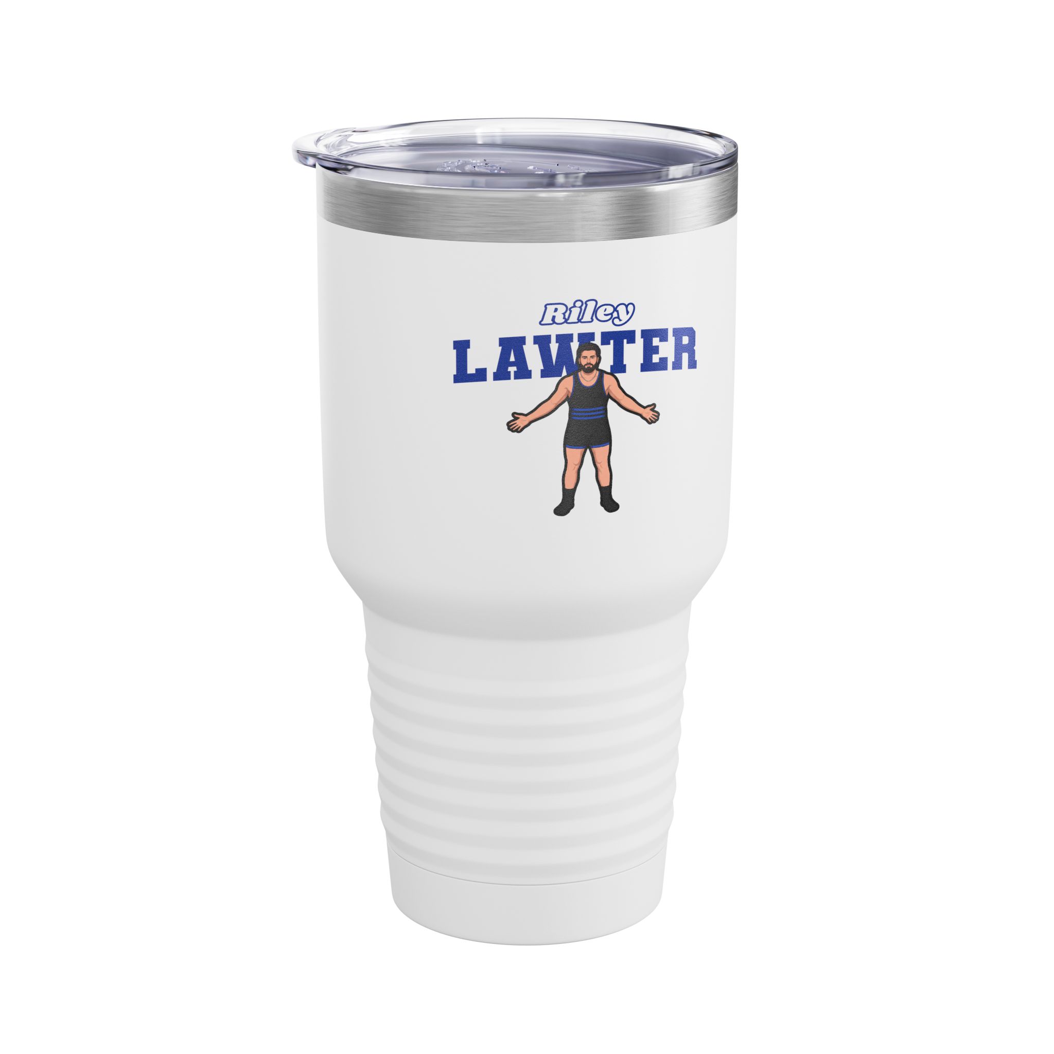 30oz Tumbler — character_name_arch in White