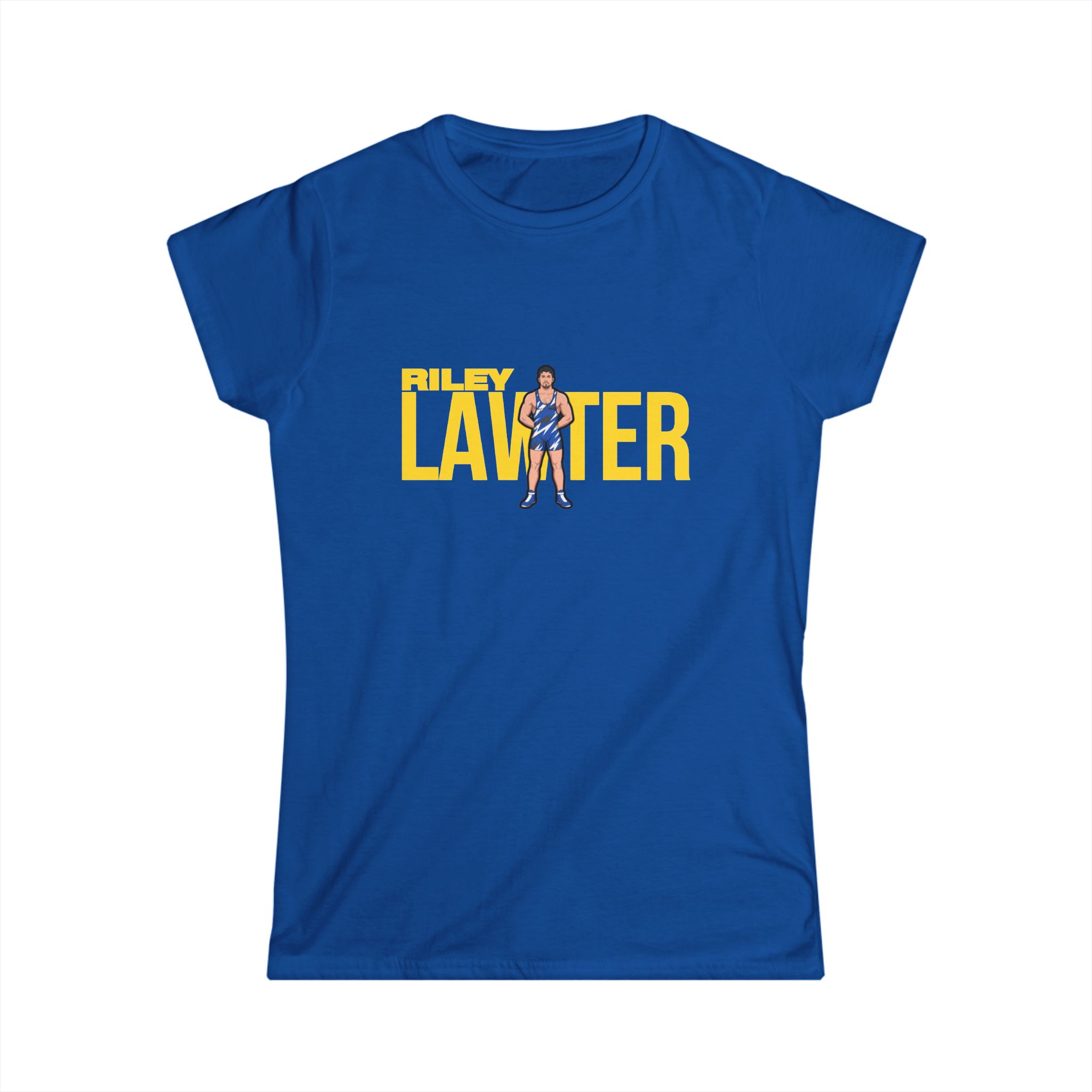 Women's Softstyle Tee — character_player_name in Royal