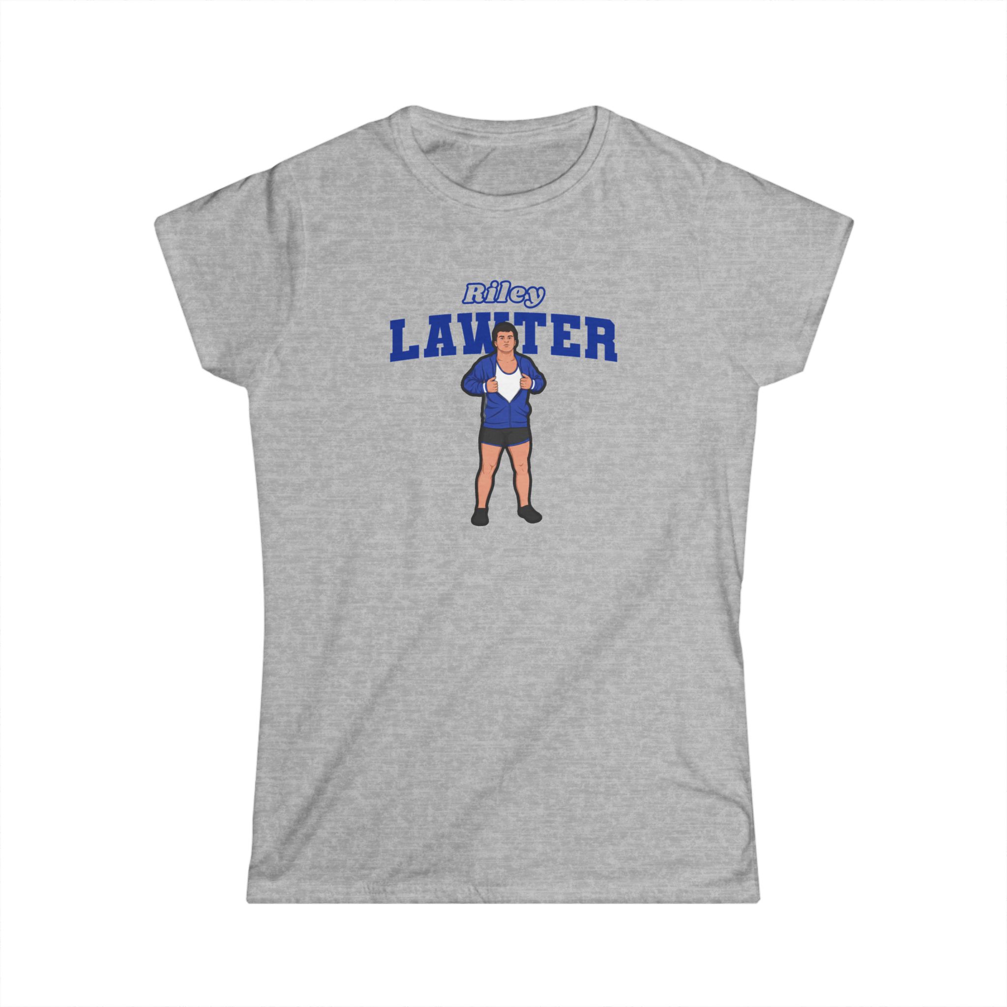 Women's Softstyle Tee — character_name_arch in Grey