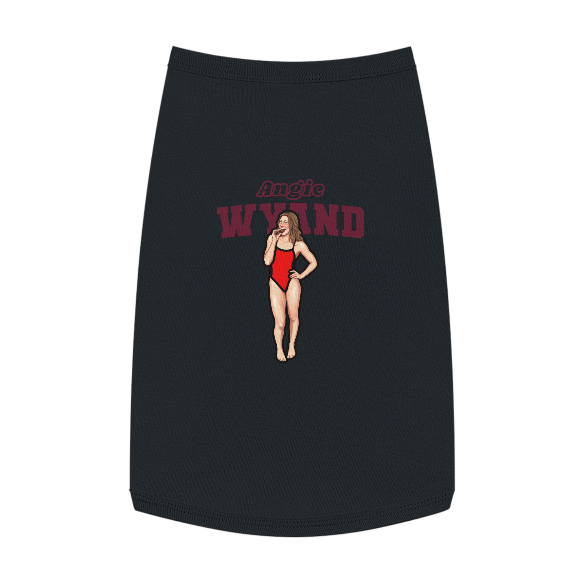 Pet Tank Top — character_name_arch in White