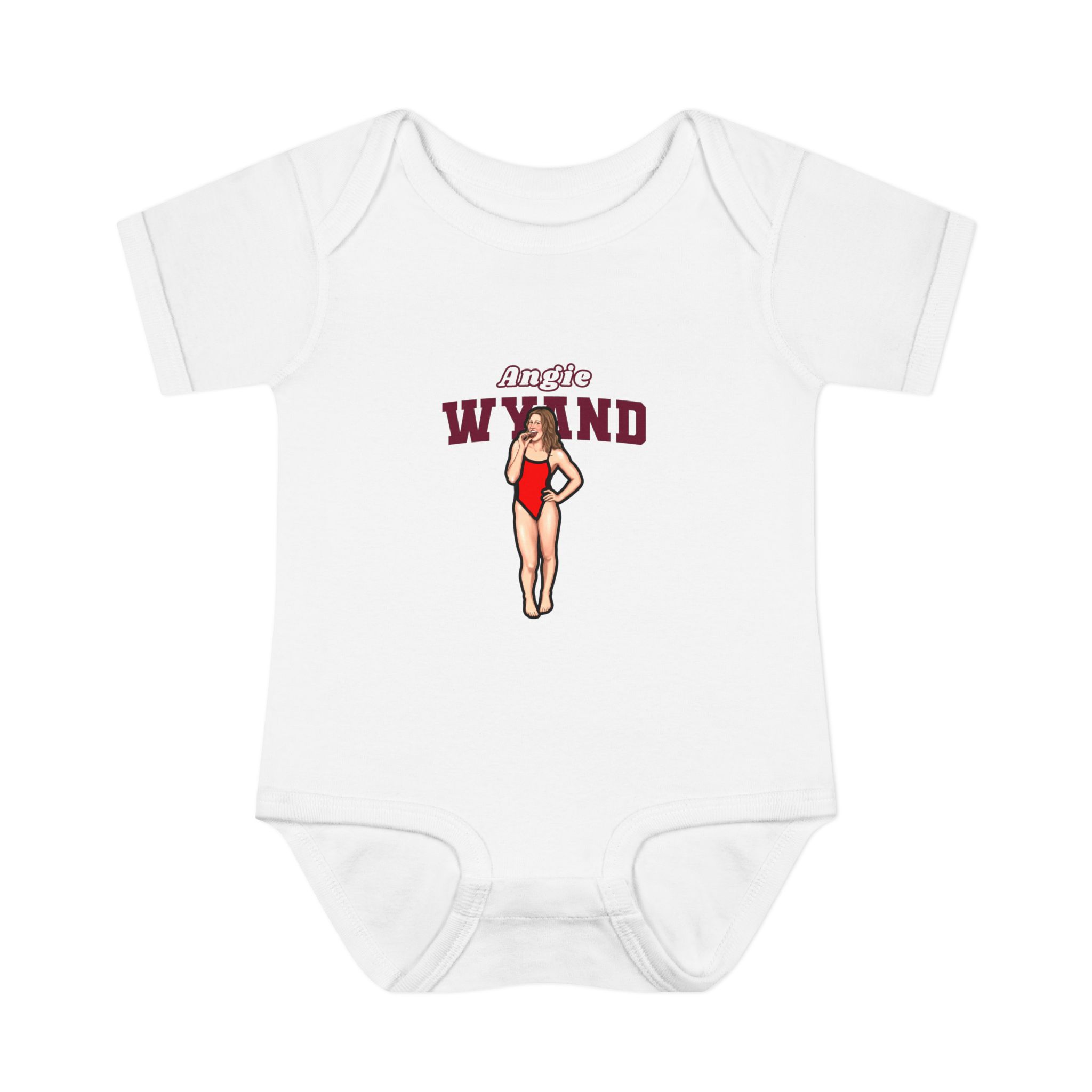 Baby Onesie — character_name_arch in White