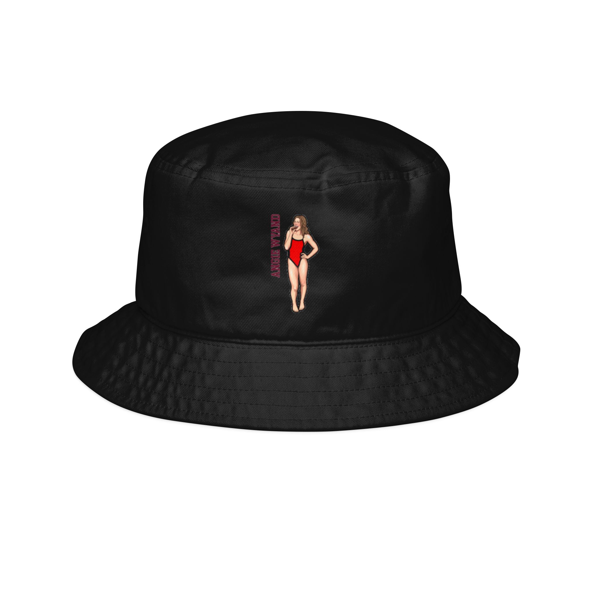 Bucket Hat — character_name_vertical in Black