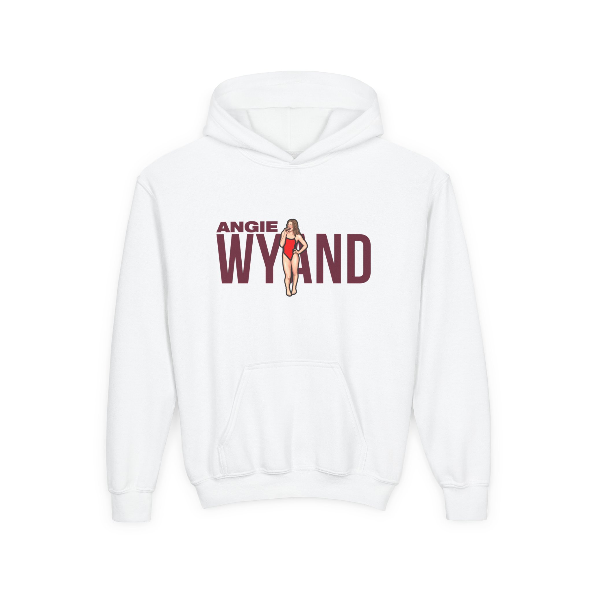 Youth Hoodie — character_player_name in White