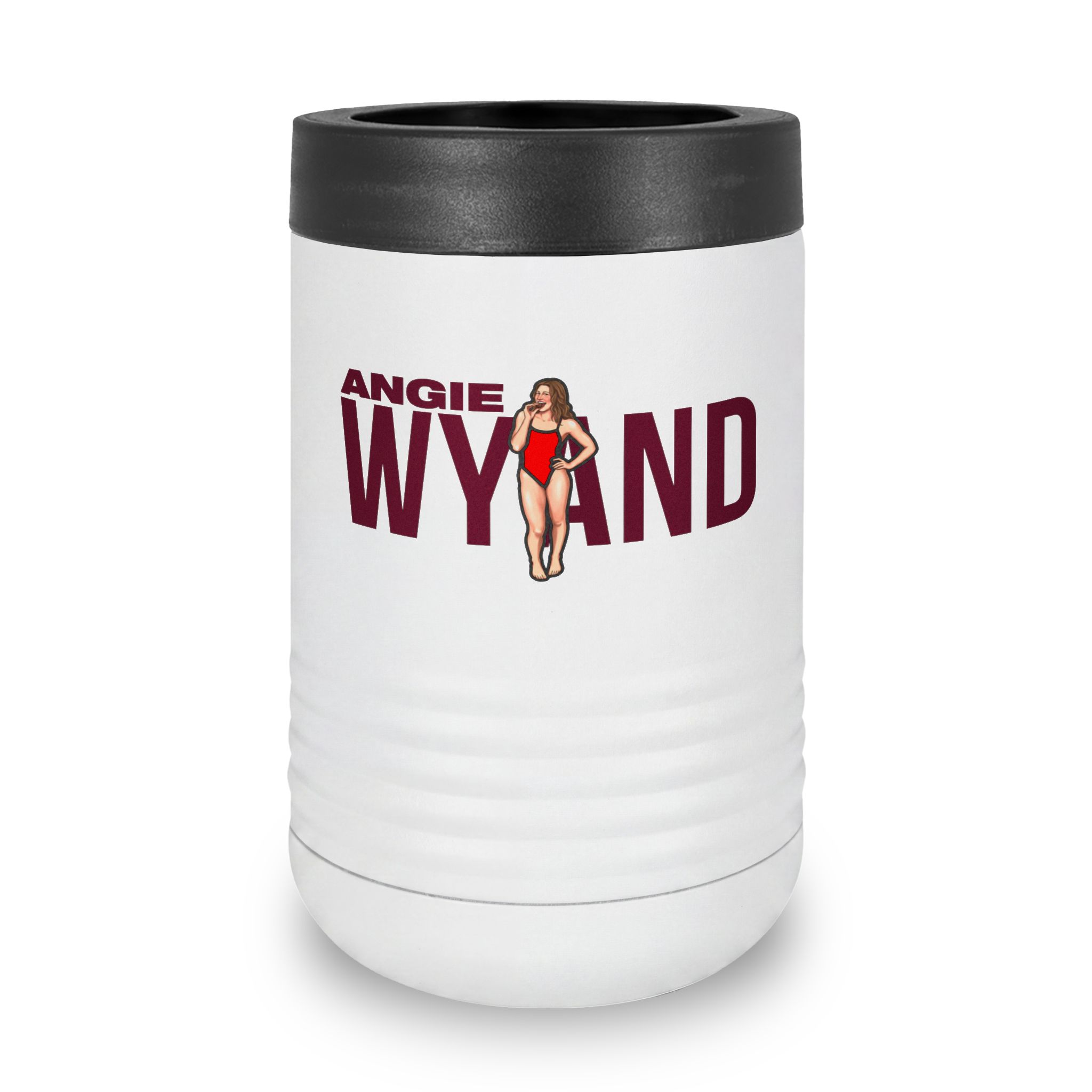 Stainless Can Cooler — character_player_name in White
