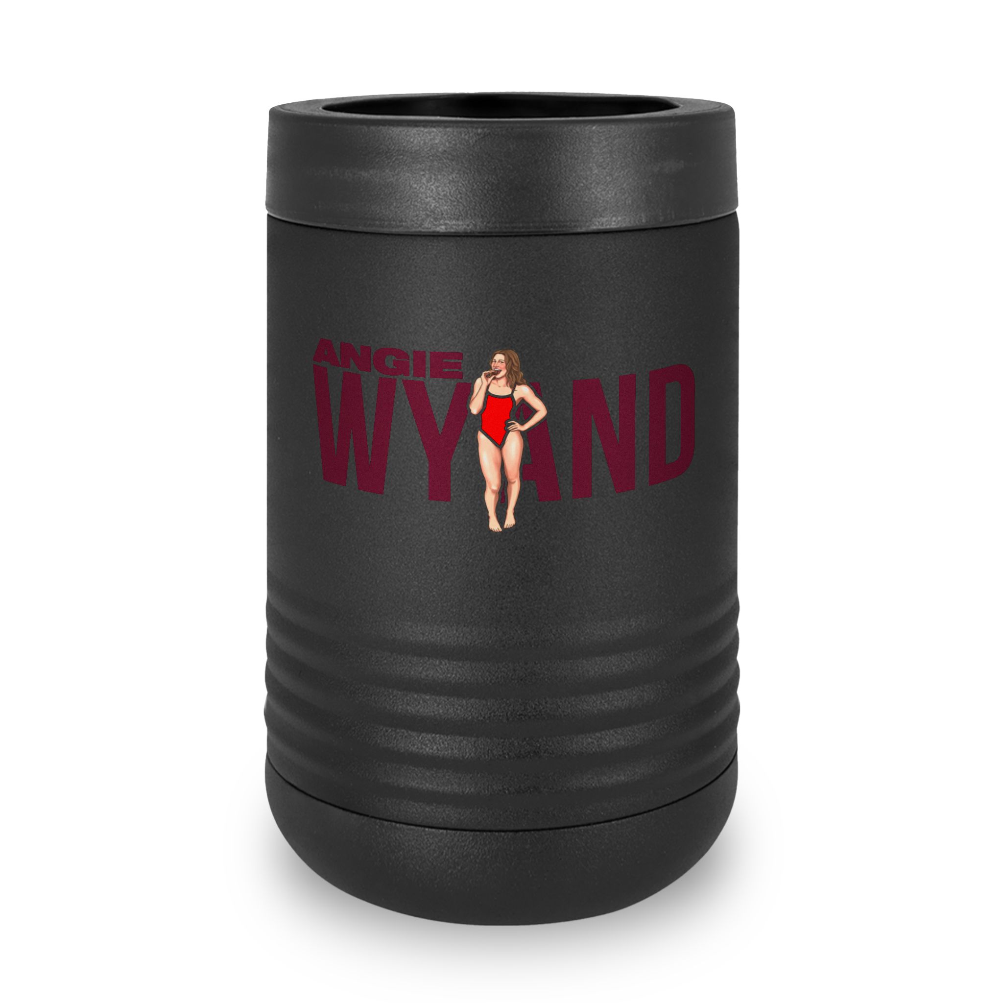 Stainless Can Cooler — character_player_name in Black
