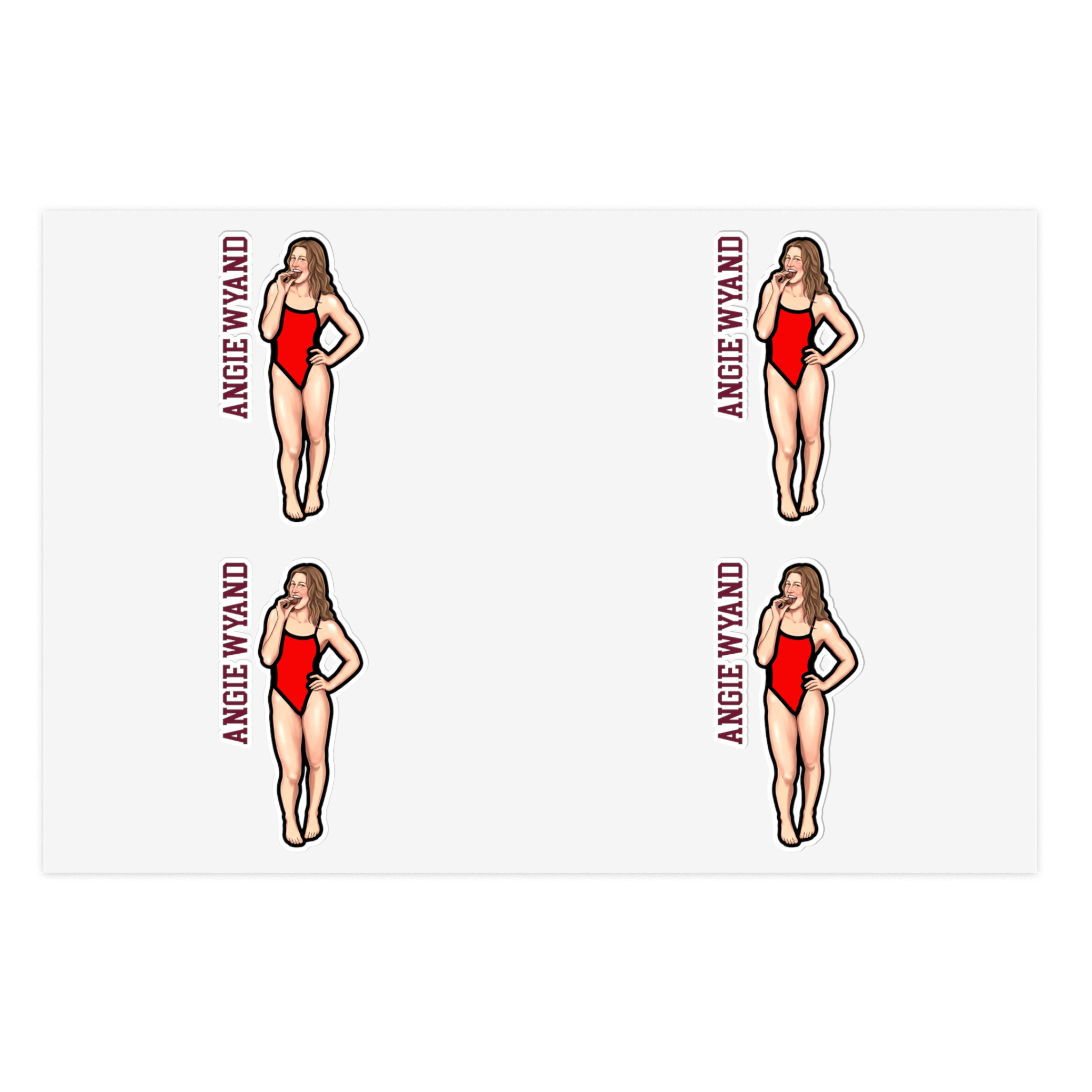 Sticker Sheet — character_name_vertical in Classic