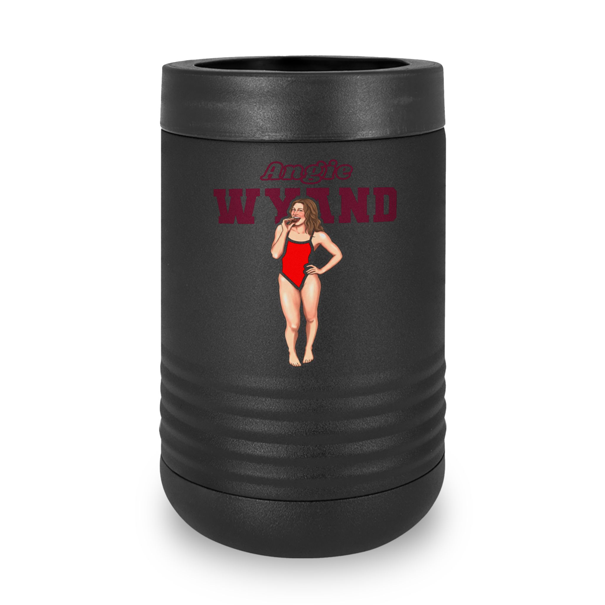 Stainless Can Cooler — character_name_arch in Black