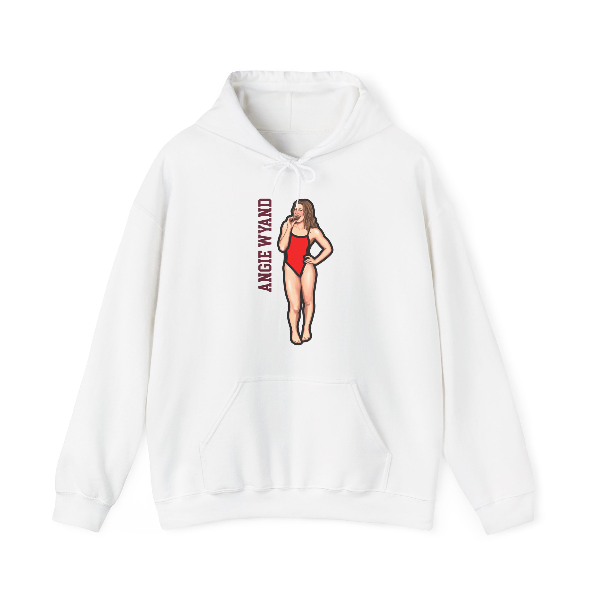 Hoodie — character_name_vertical in White