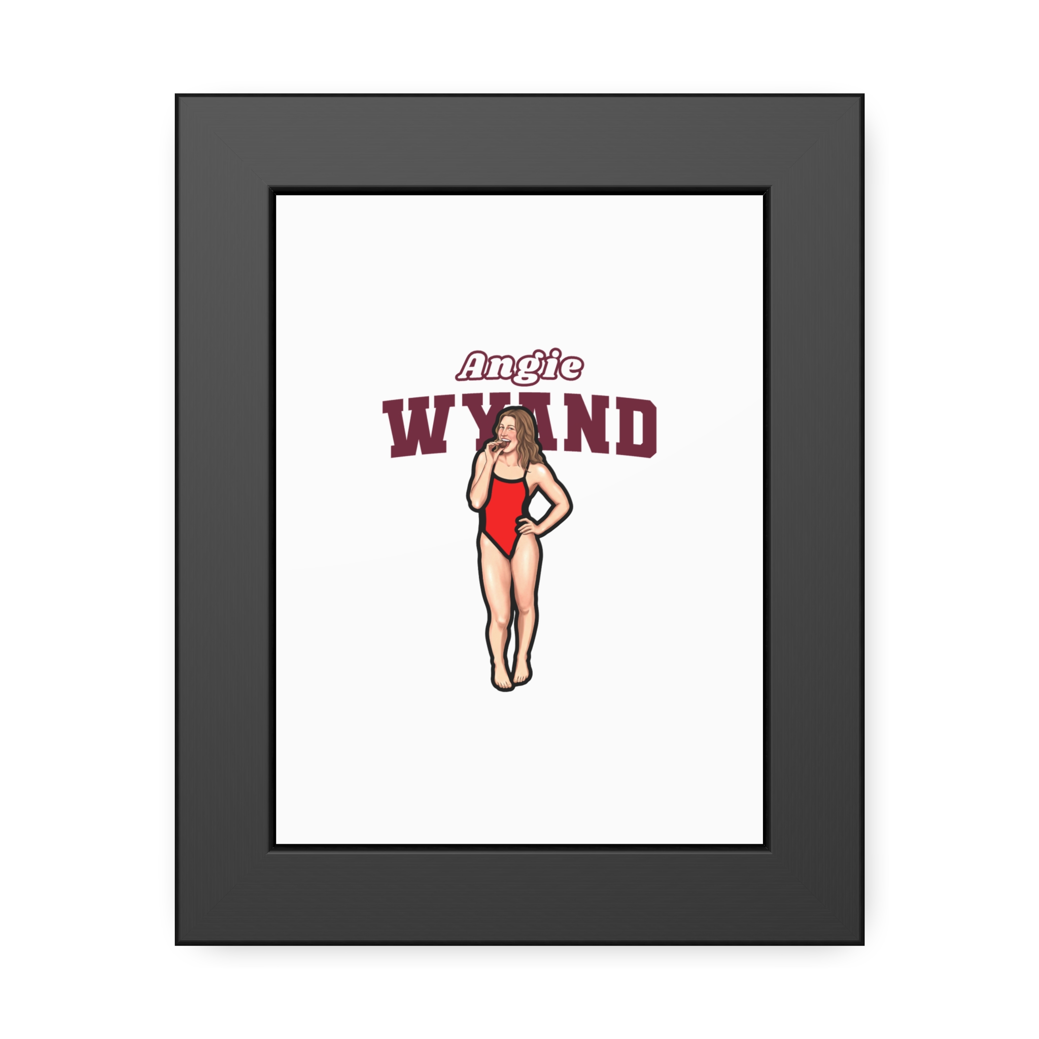 Framed Poster — character_name_arch in Black