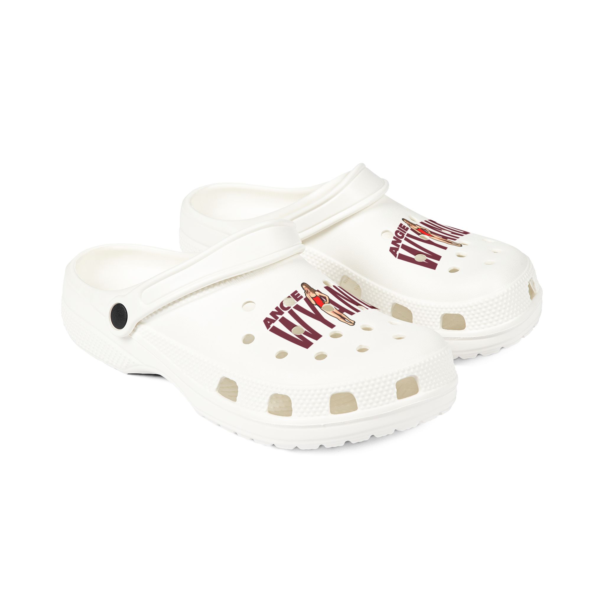 Rubber Clogs — character_player_name in White