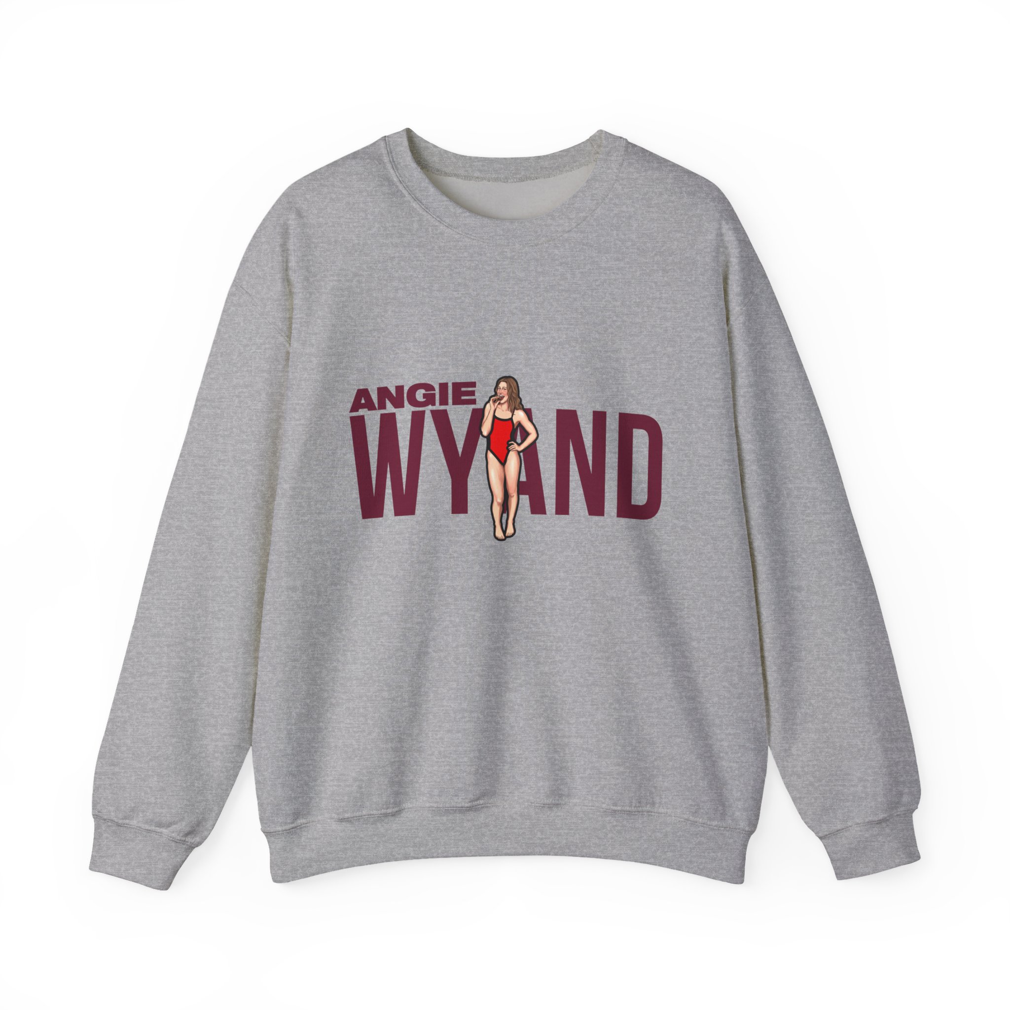 Crewneck Sweatshirt — character_player_name in Grey