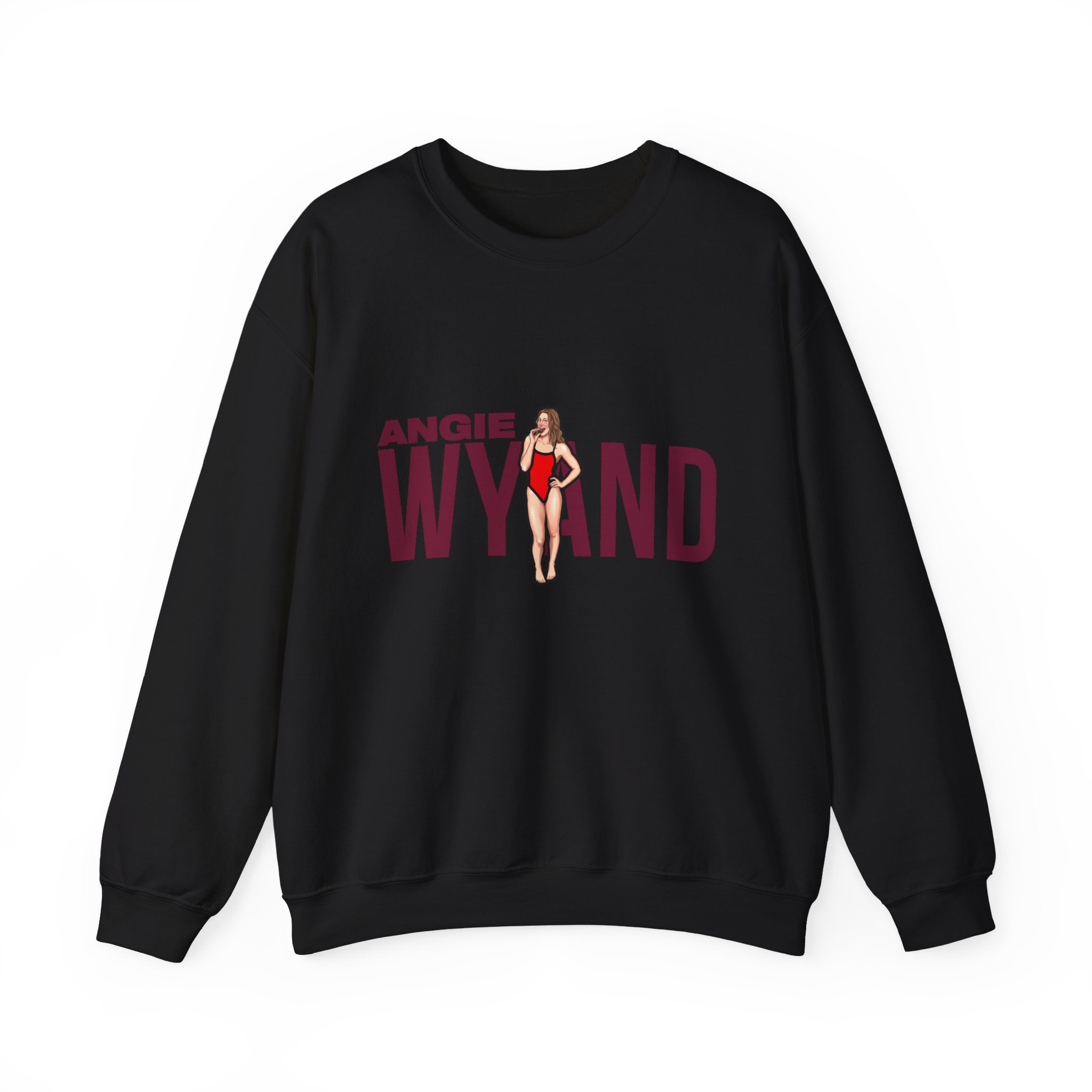 Crewneck Sweatshirt — character_player_name in Black
