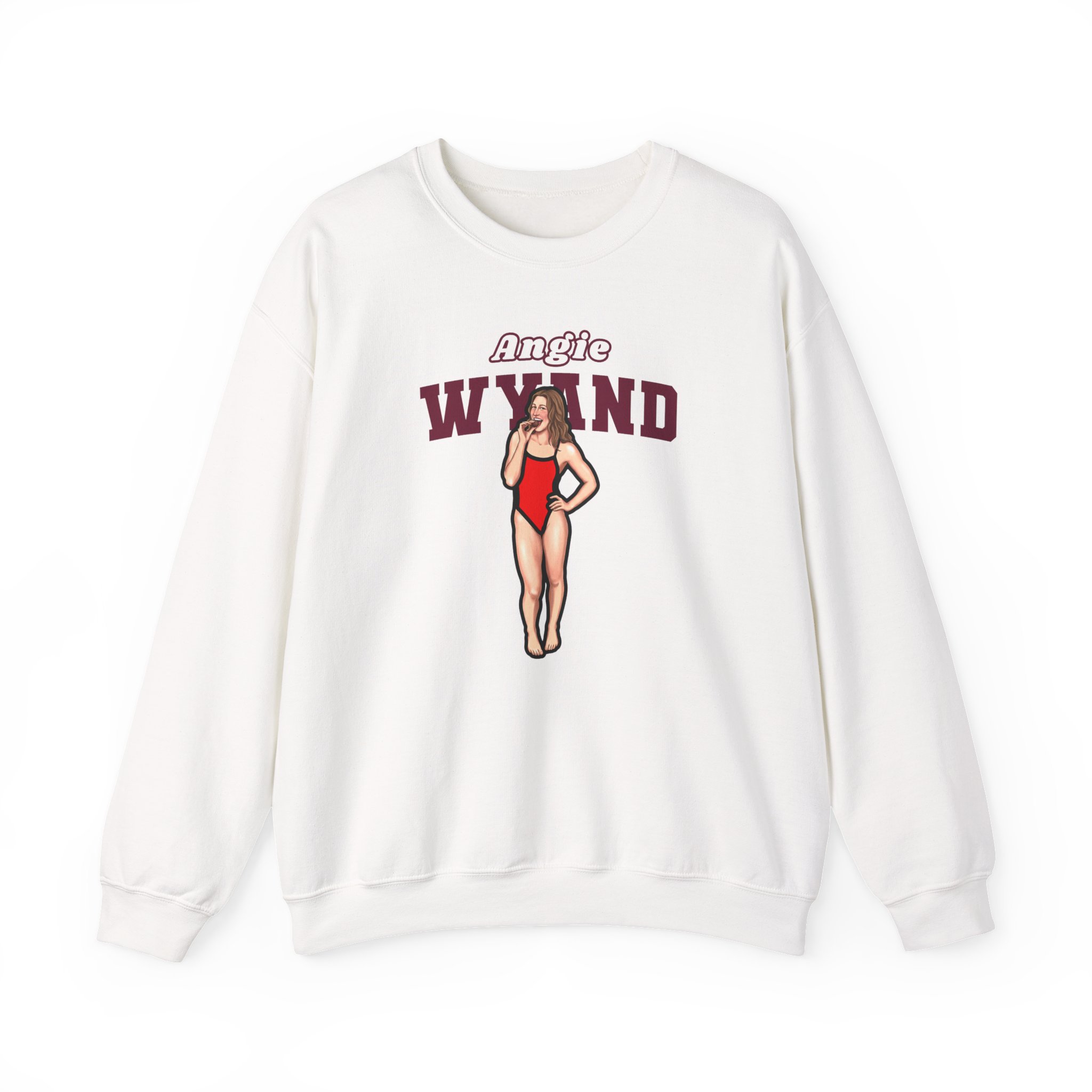 Crewneck Sweatshirt — character_name_arch in White