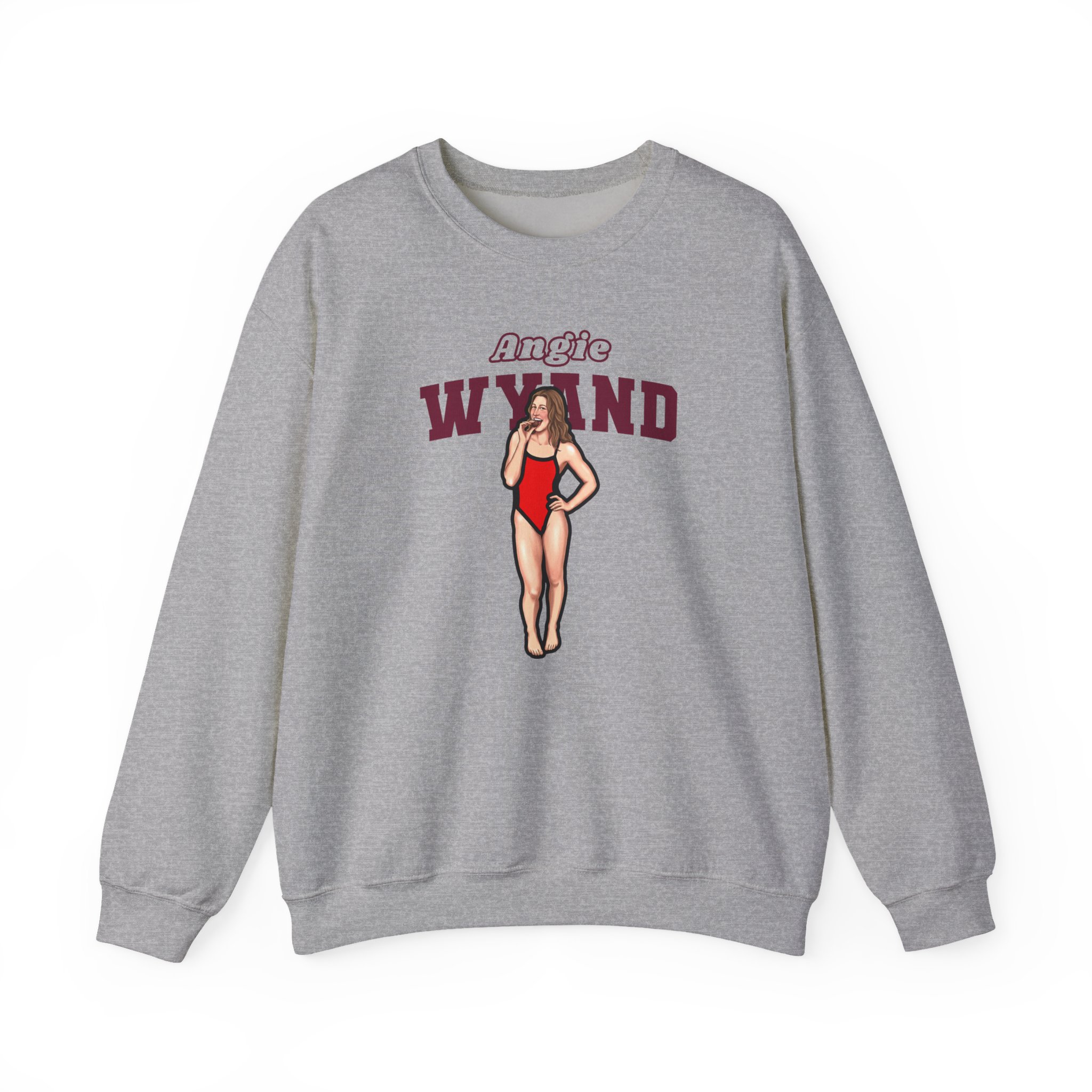 Crewneck Sweatshirt — character_name_arch in Grey