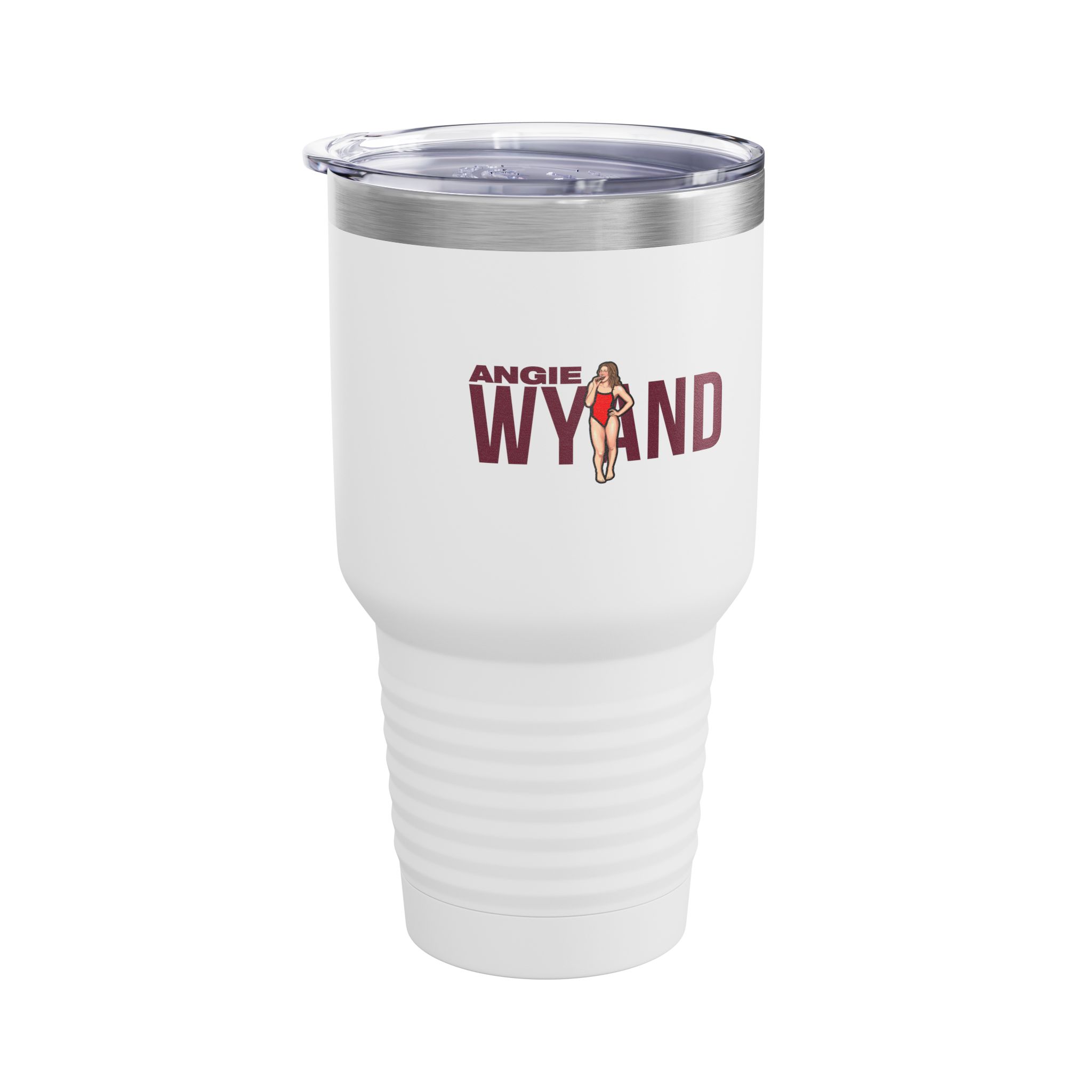 30oz Tumbler — character_player_name in White