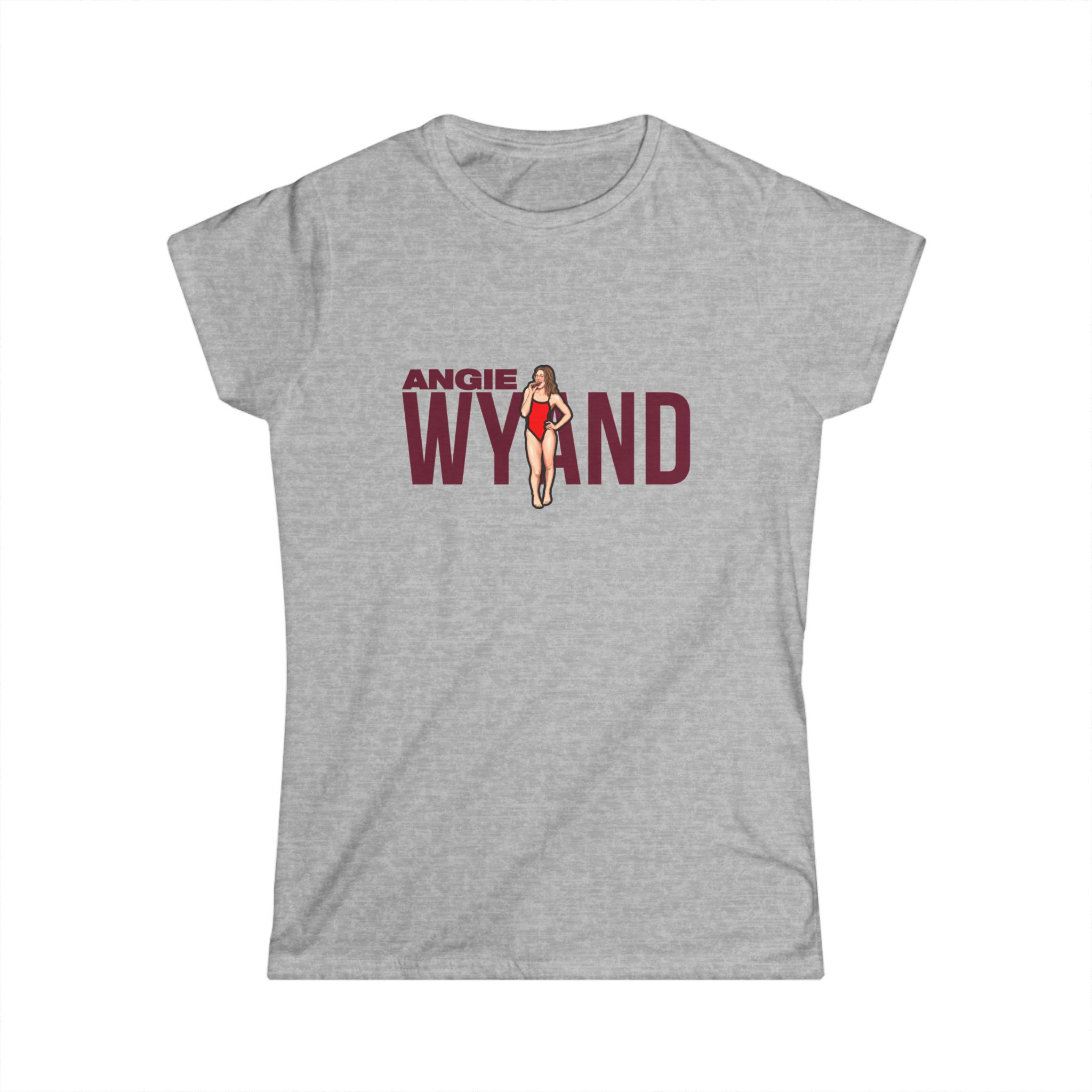 Women's Softstyle Tee — character_player_name in Grey