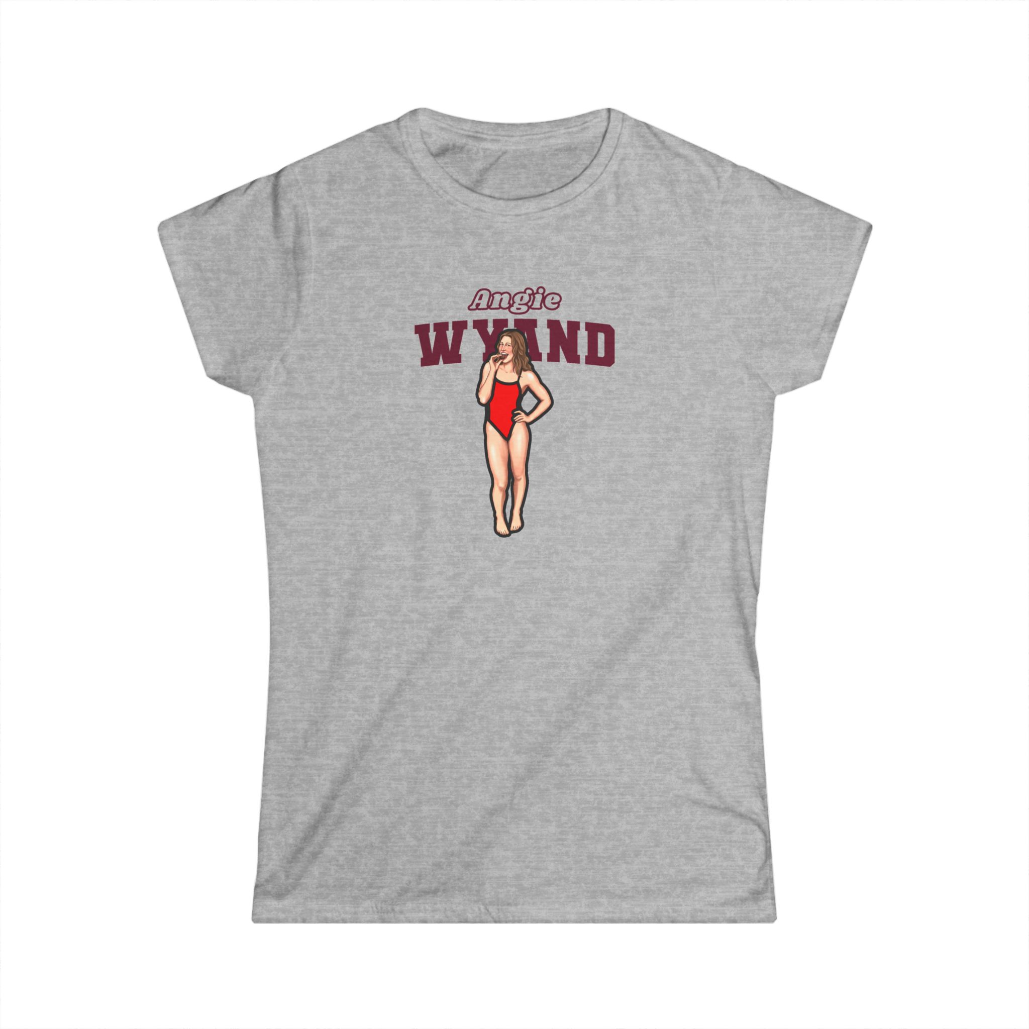Women's Softstyle Tee — character_name_arch in Grey