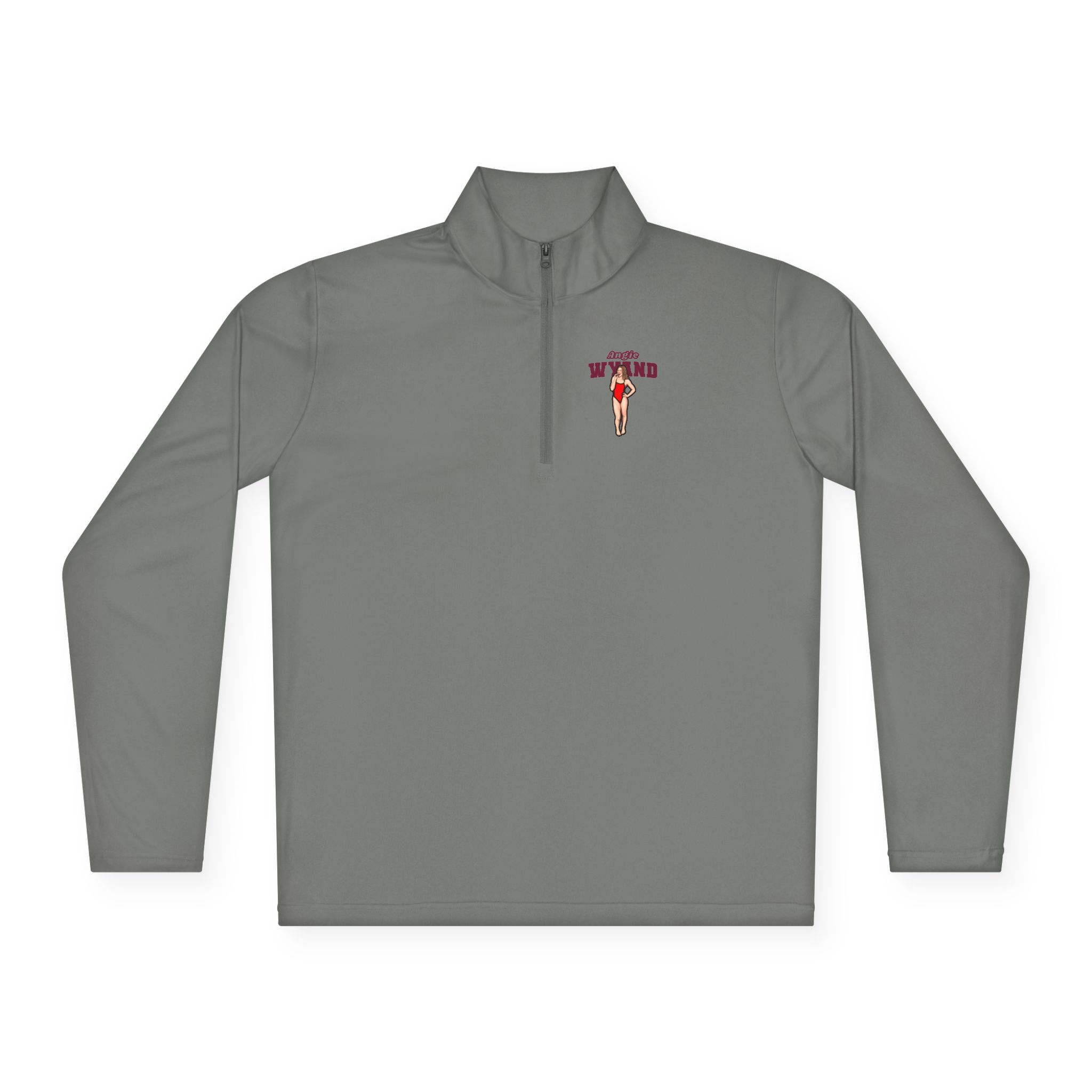 Q-Zip Pullover — character_name_arch in Grey