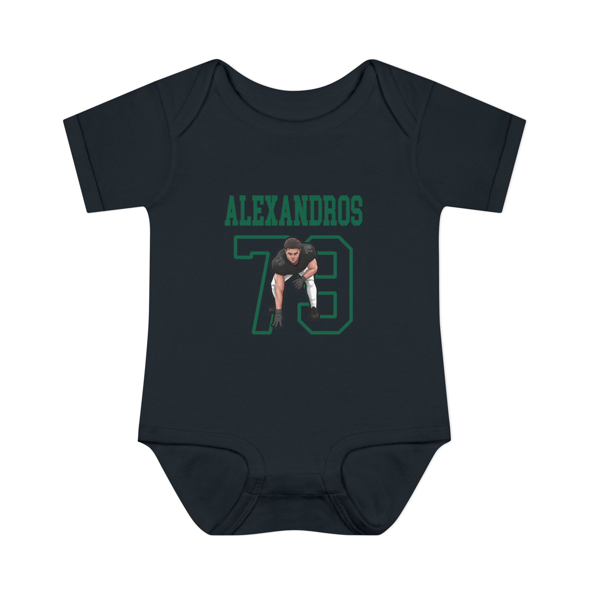 Baby Onesie — character_shirsey in Black
