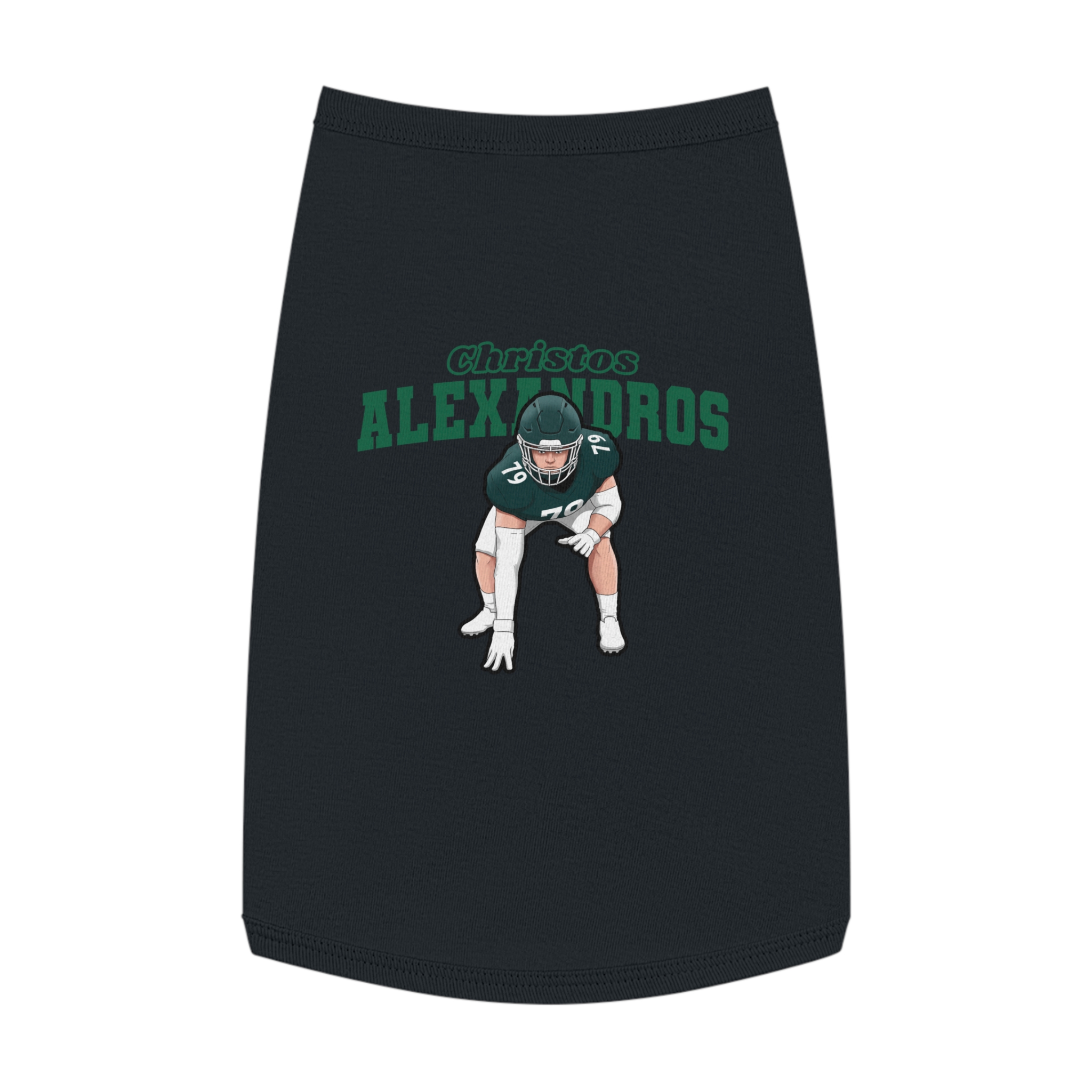 Pet Tank Top — character_name_arch in White