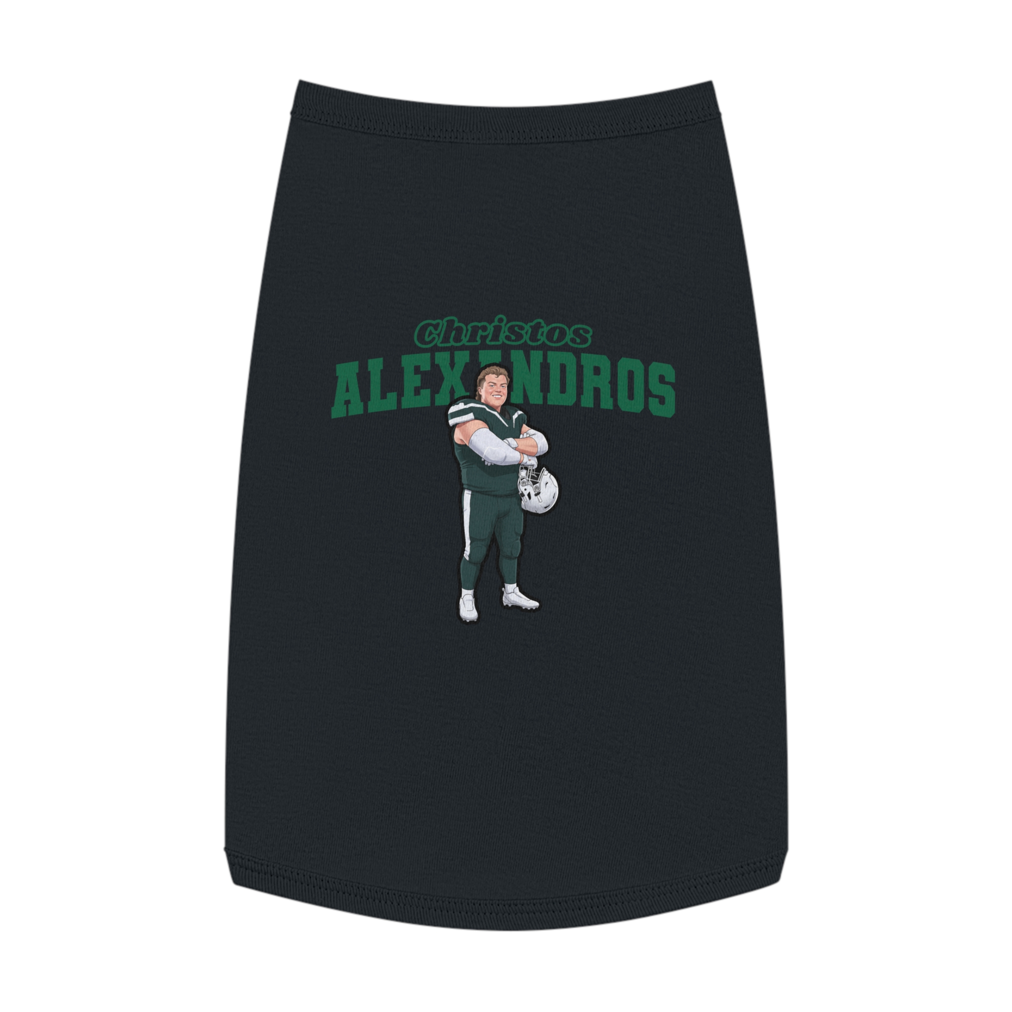 Pet Tank Top — character_name_arch in Black