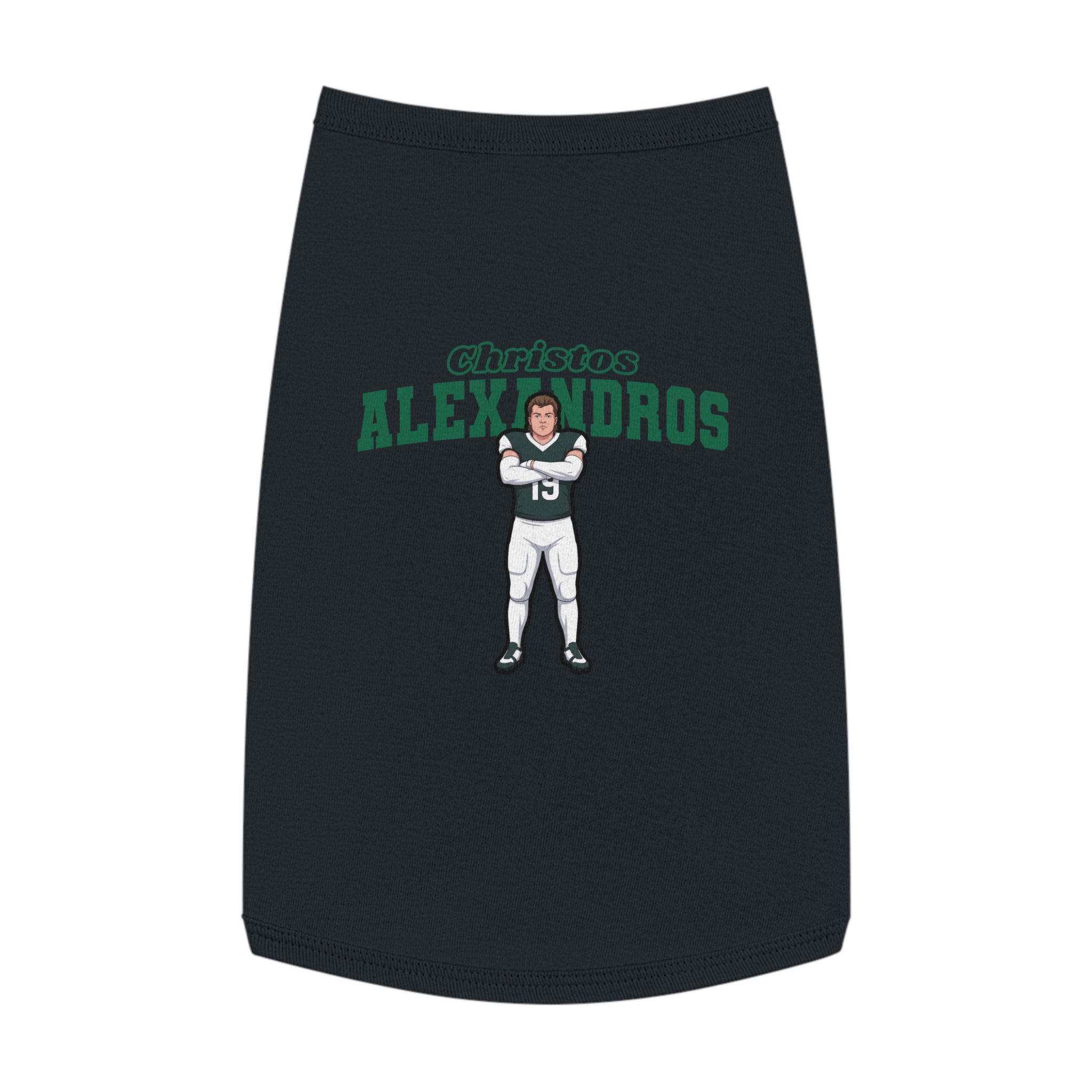 Pet Tank Top — character_name_arch in White