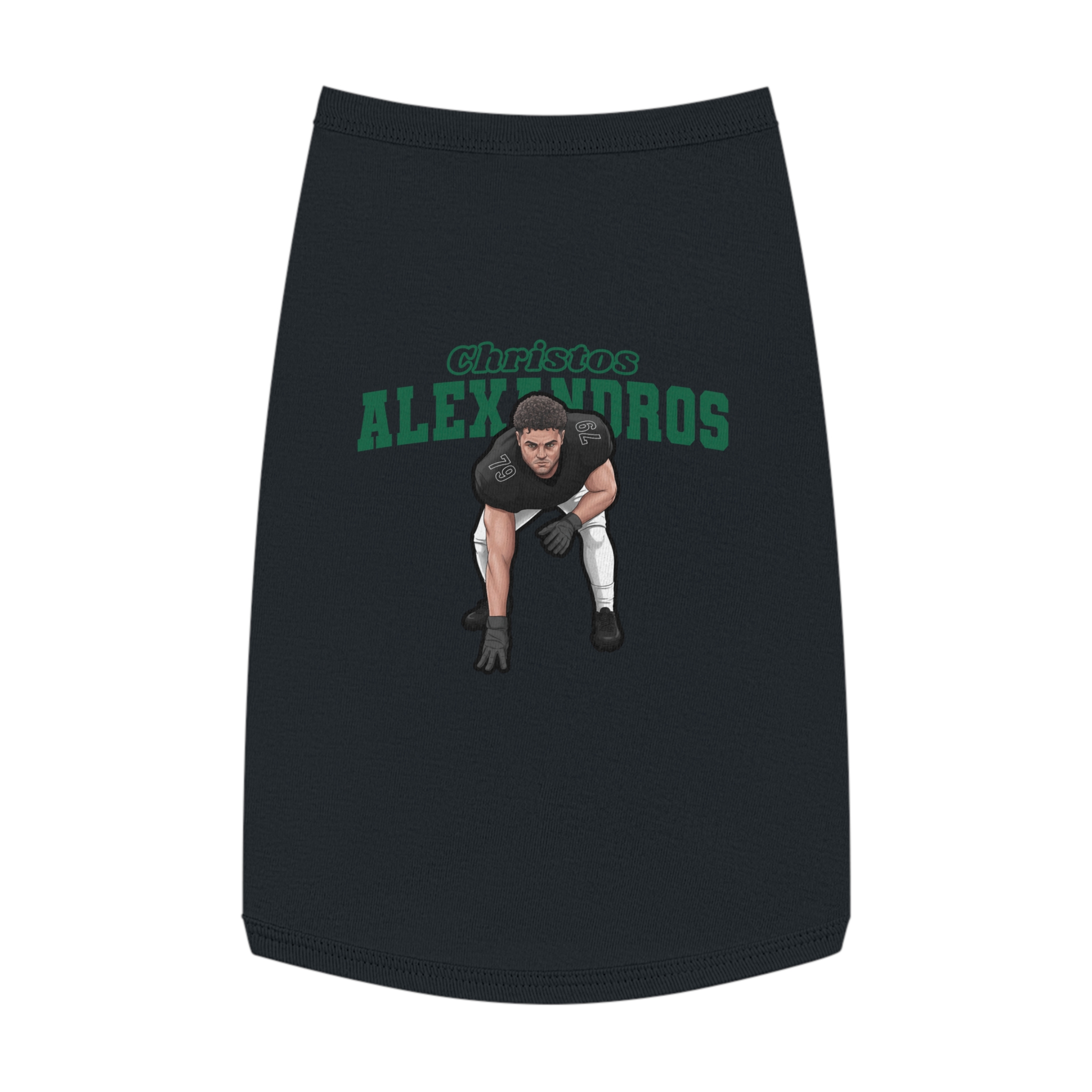 Pet Tank Top — character_name_arch in Black