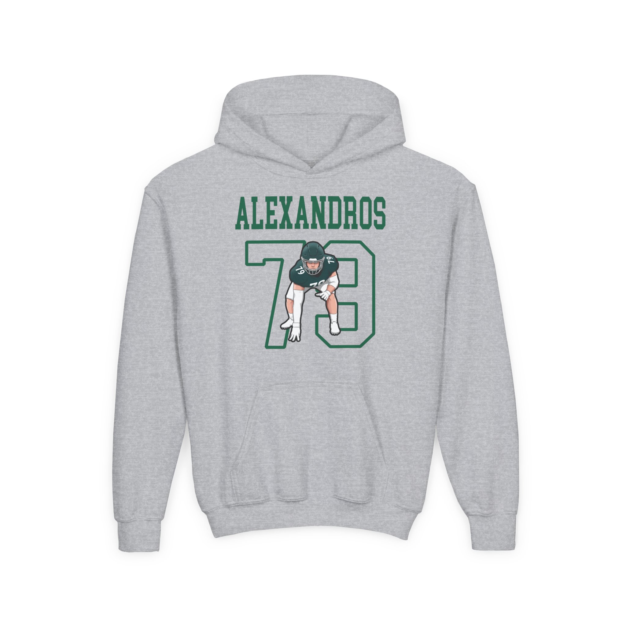 Youth Hoodie — character_shirsey in Grey