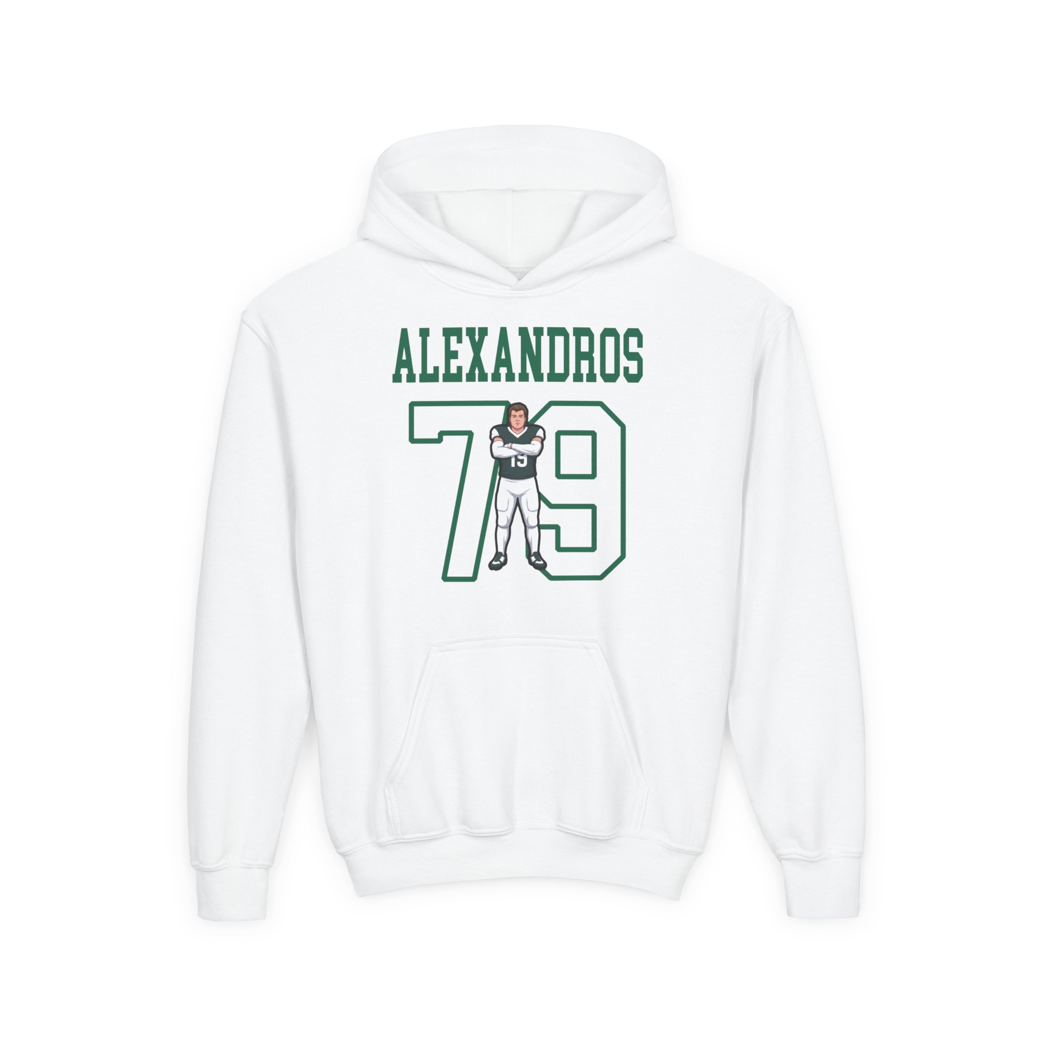Youth Hoodie — character_shirsey in White