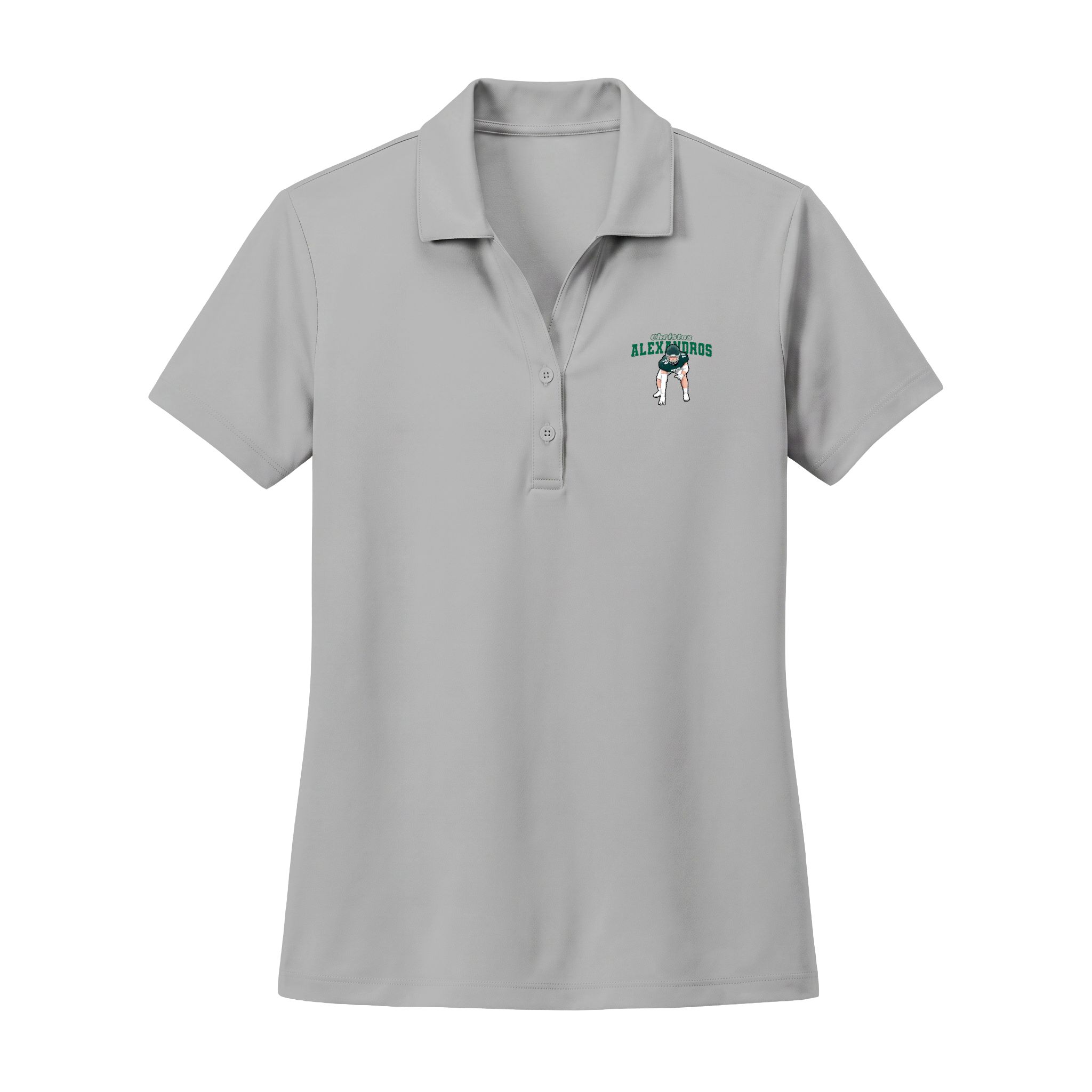 Women's Polo — character_name_arch in Silver