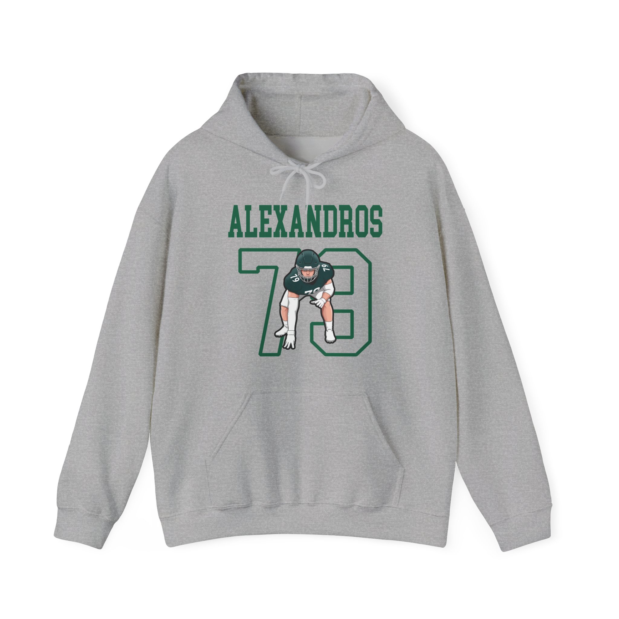 Hoodie — character_shirsey in Grey