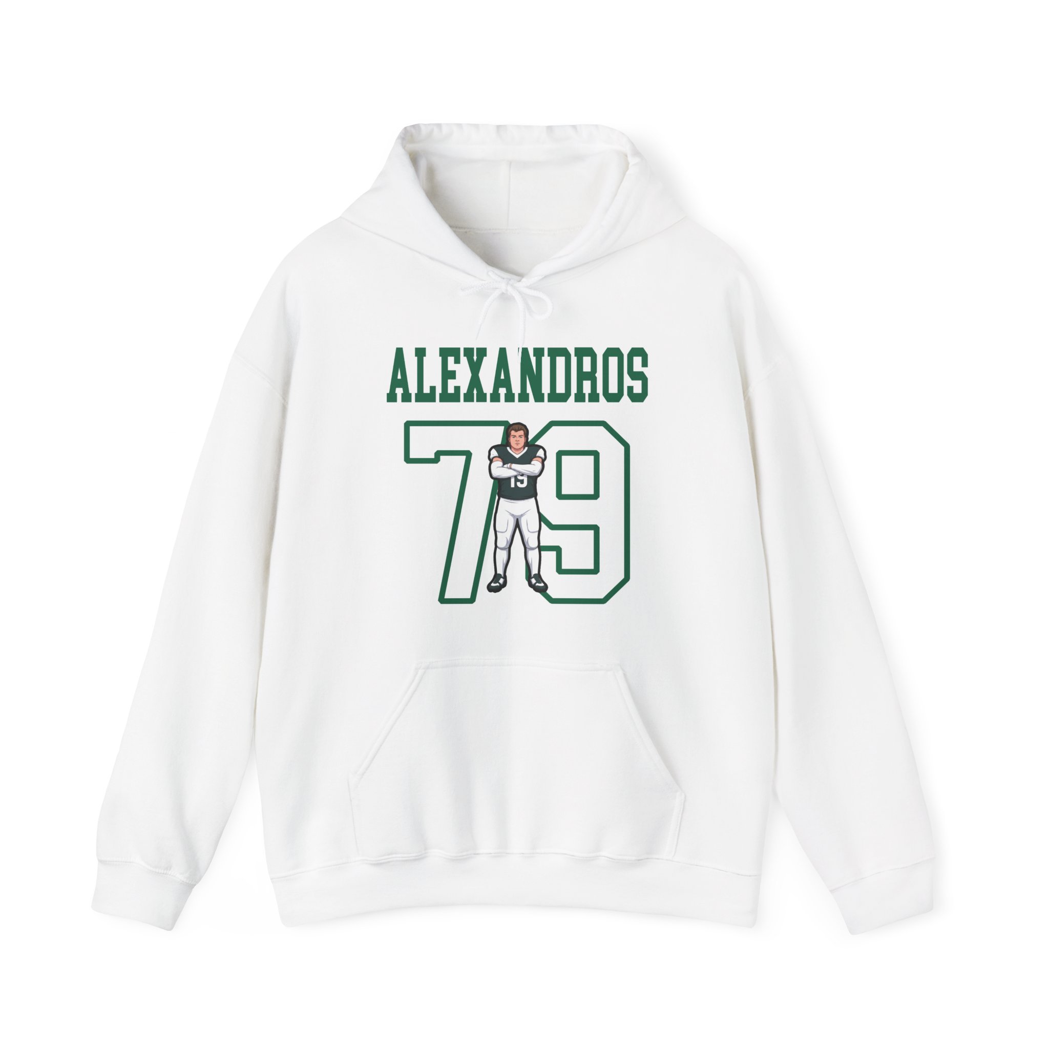 Hoodie — character_shirsey in White