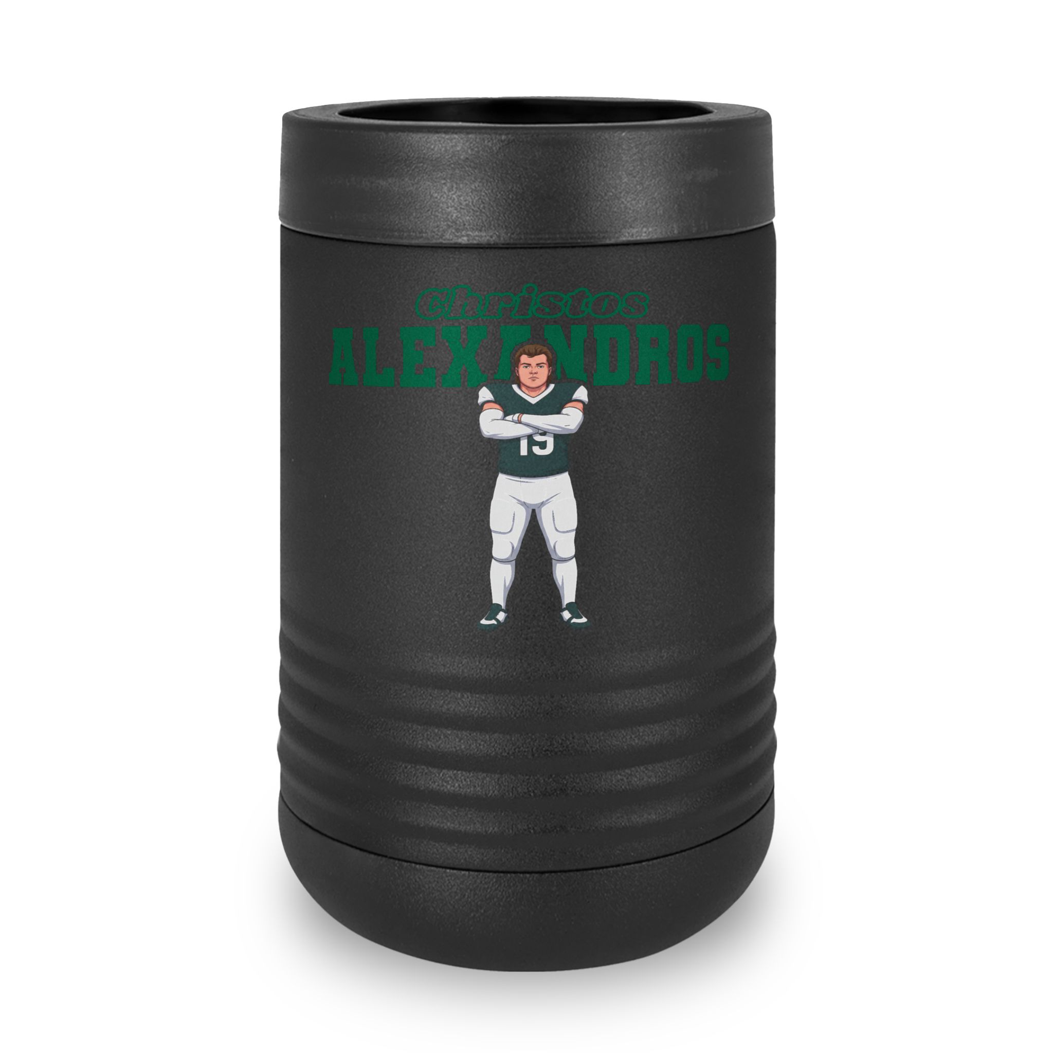 Stainless Can Cooler — character_name_arch in Black
