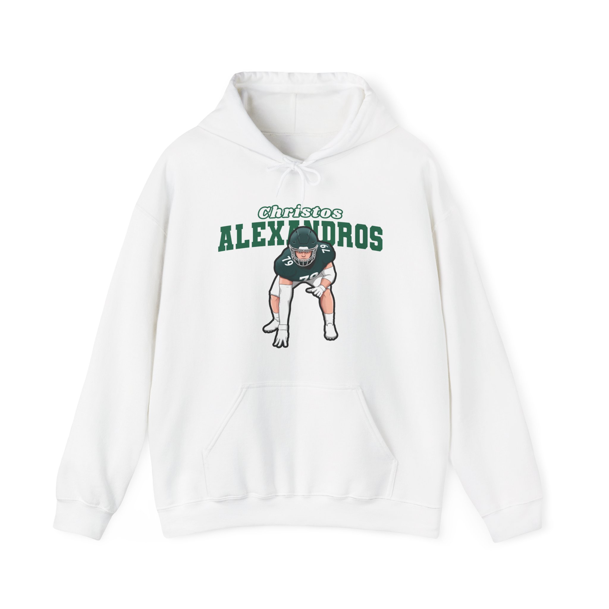 Hoodie — character_name_arch in White