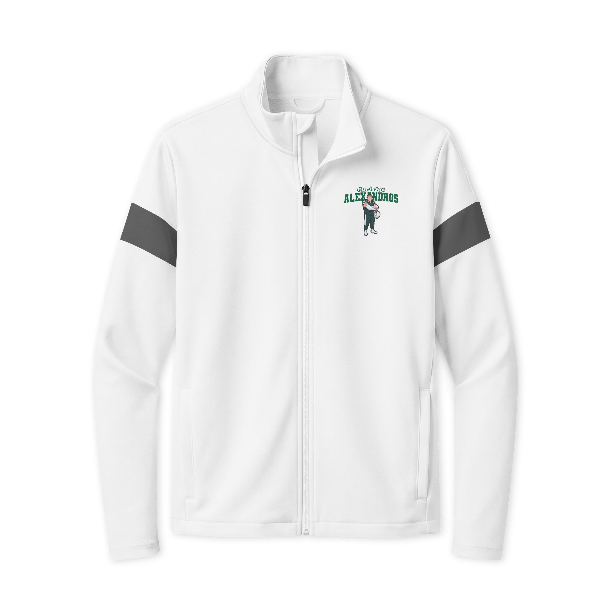 Travel Full-Zip Jacket — character_name_arch in White/ Iron Grey