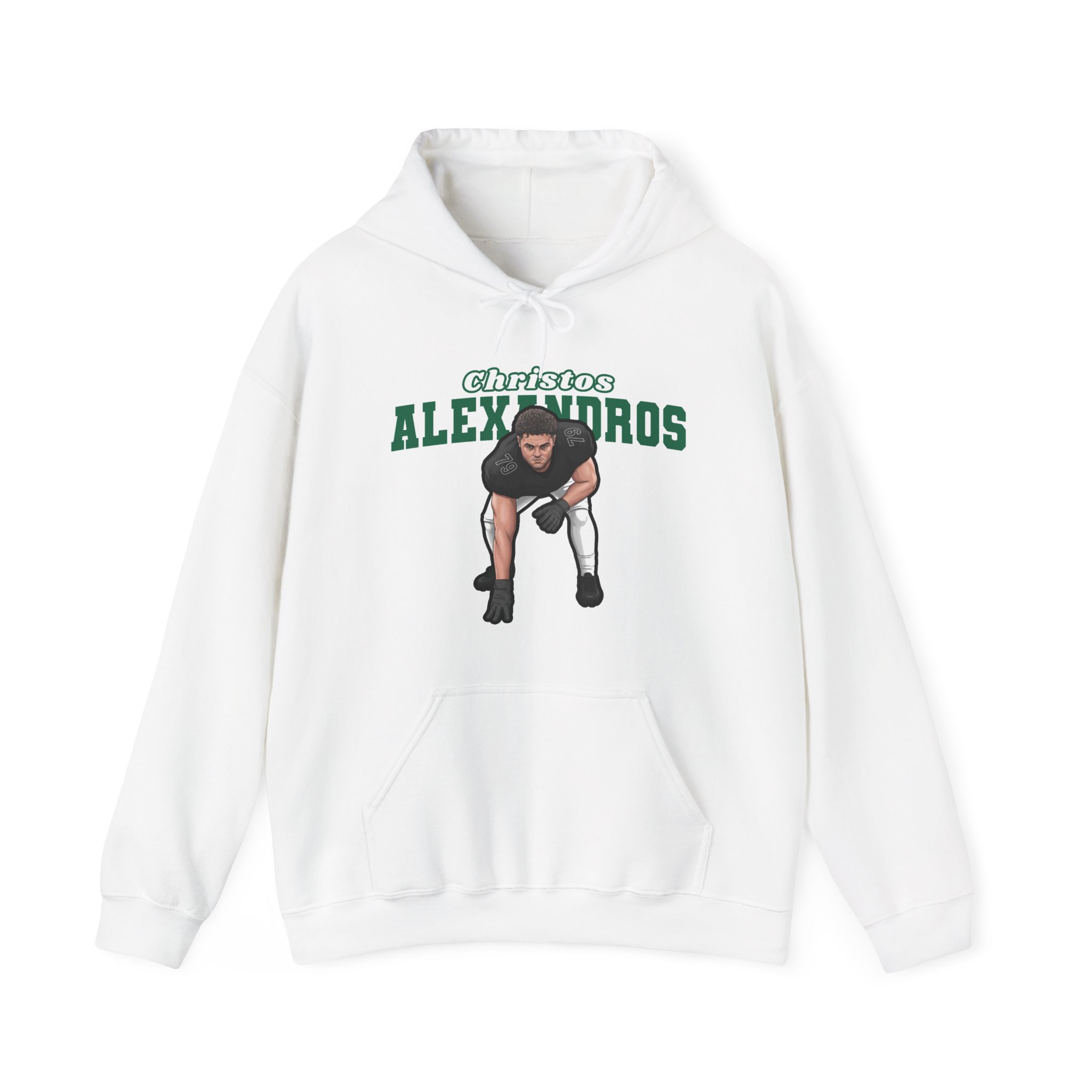 Hoodie — character_name_arch in White