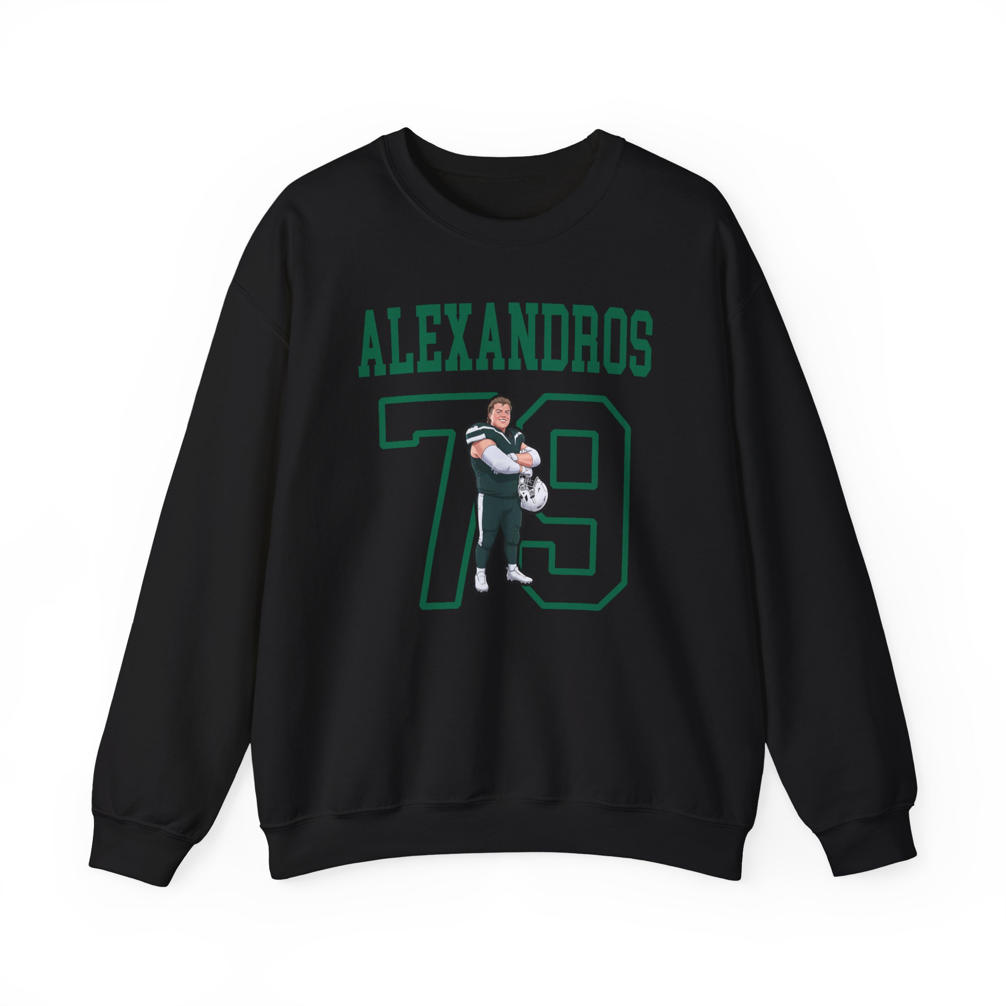Crewneck Sweatshirt — character_shirsey in Black