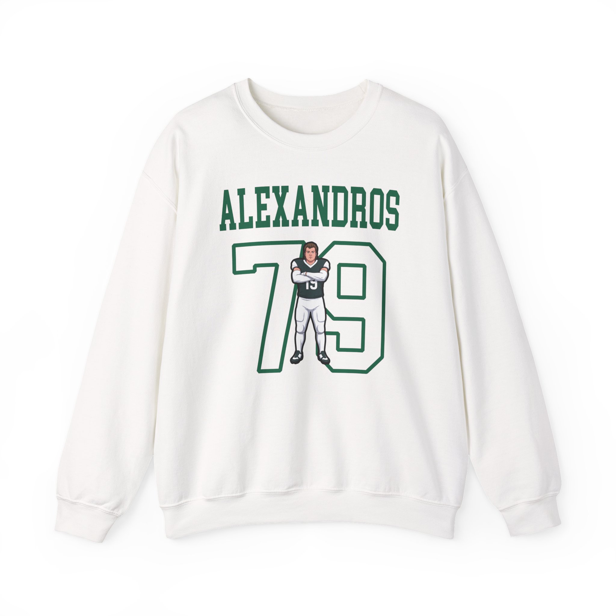 Crewneck Sweatshirt — character_shirsey in White